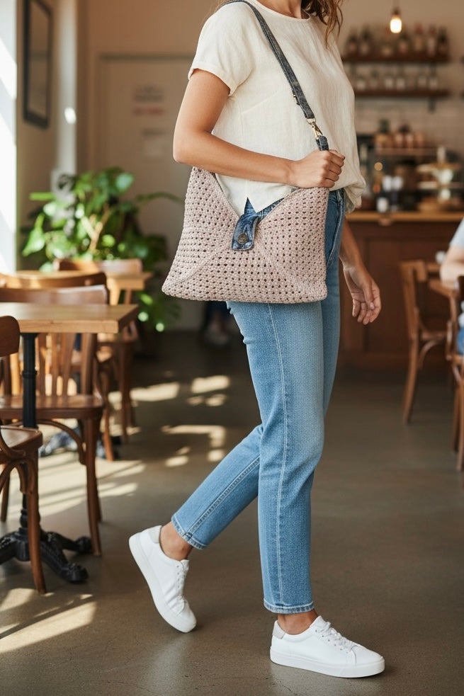Sandy Dunes LUNA hand crochet bag