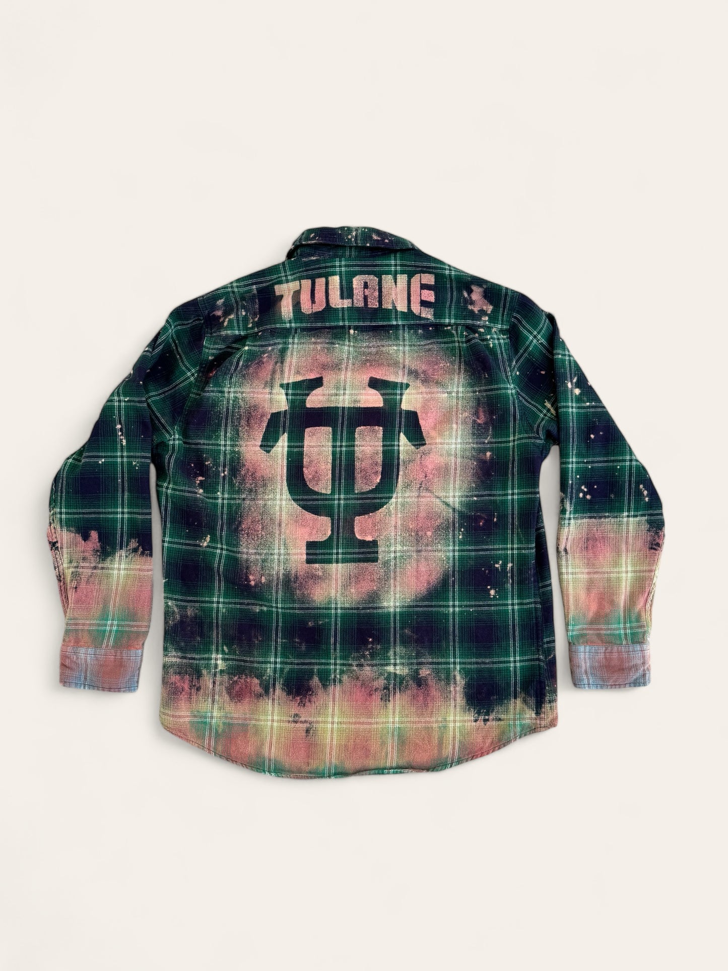 Tulane University Bleached Logo Flannel
