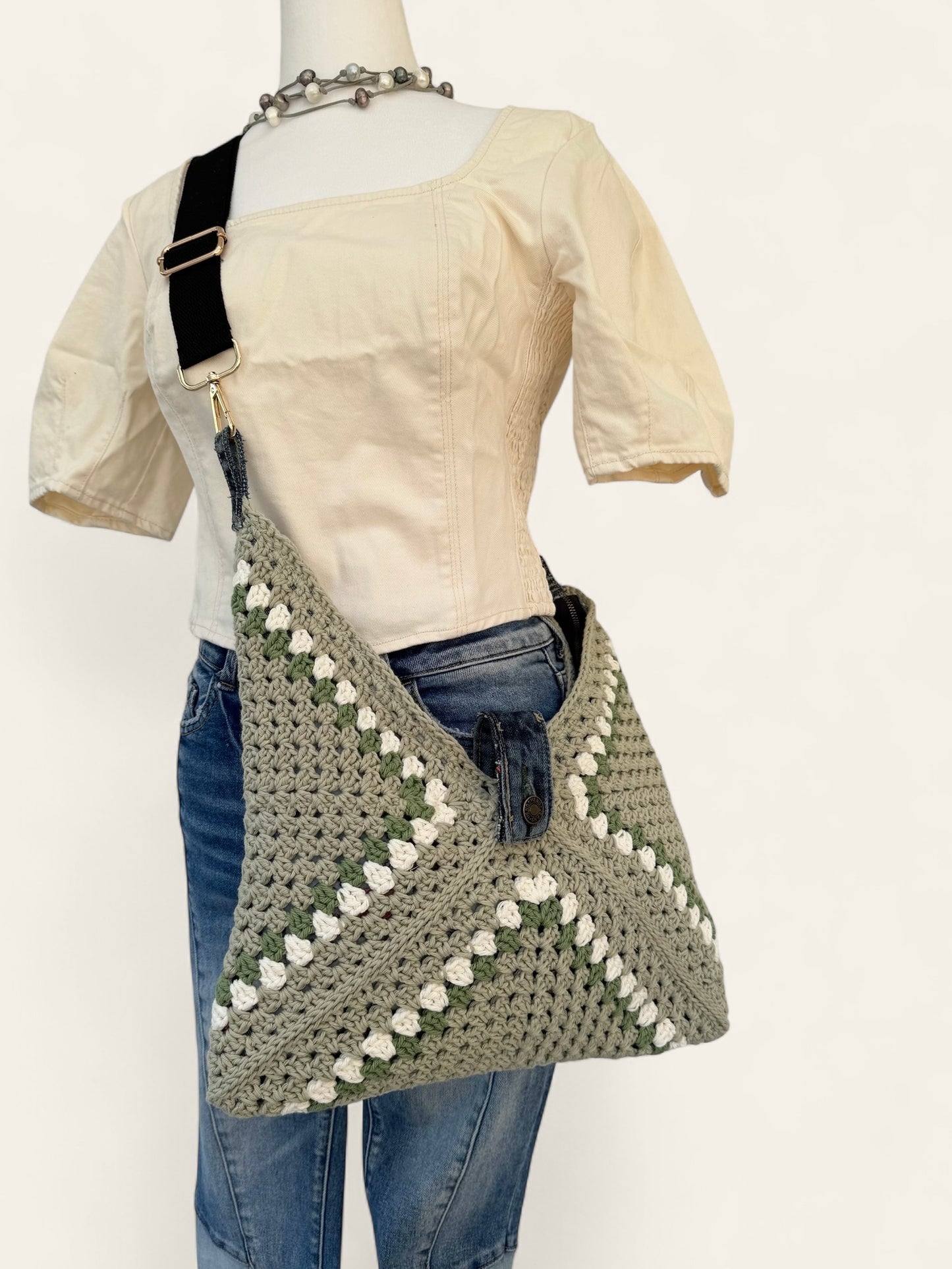 Boho Garden LUNA hand crochet bag