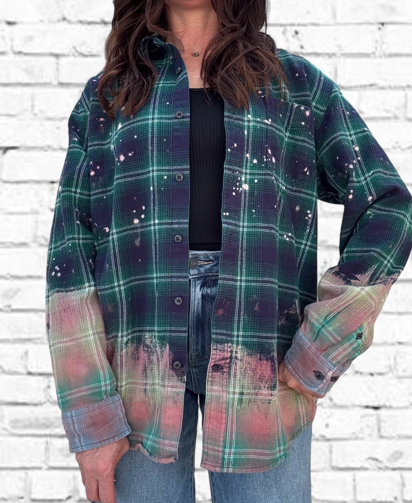 Tulane University Bleached Logo Flannel