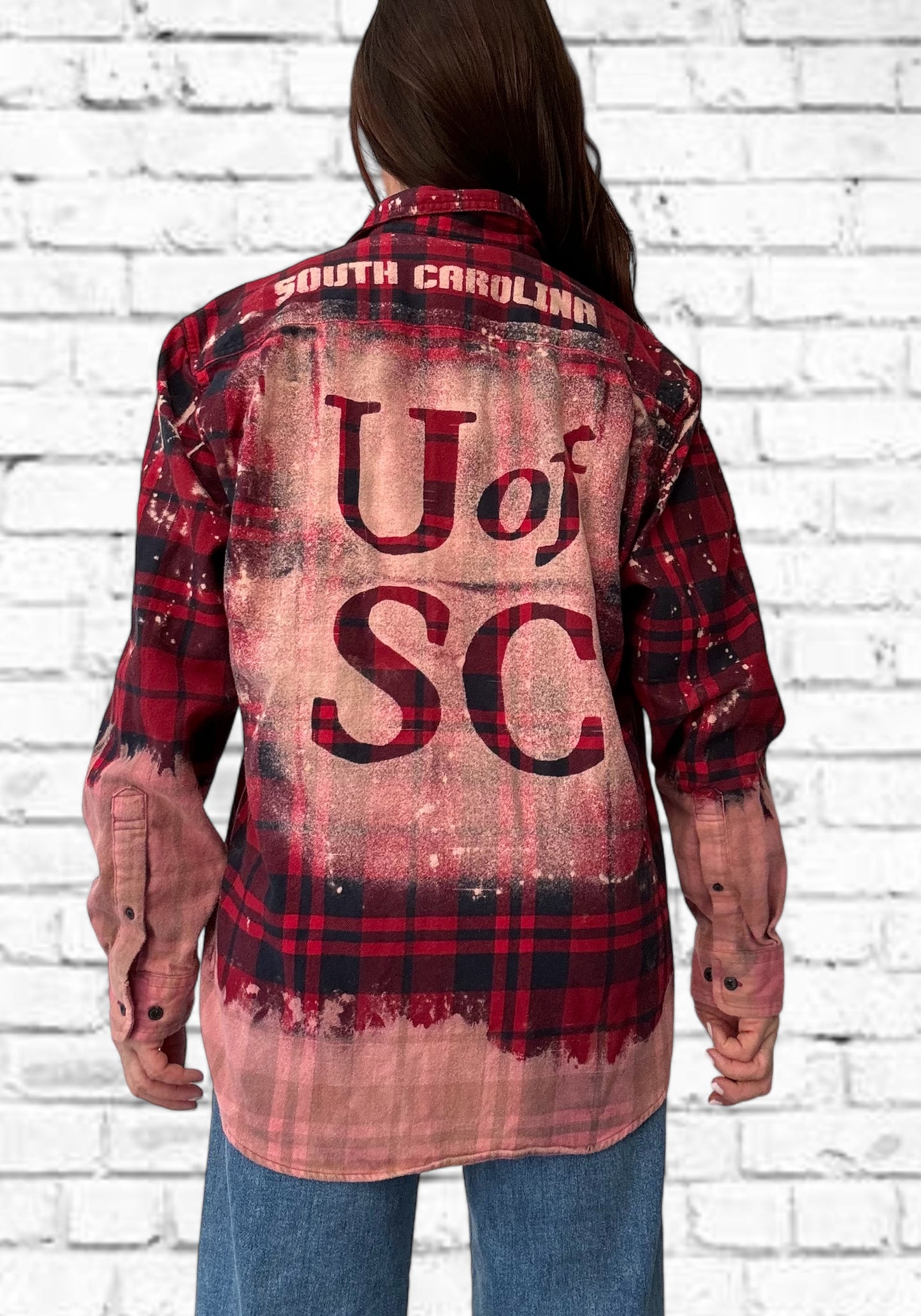 University of South Carolina Bleach Logo Flannel