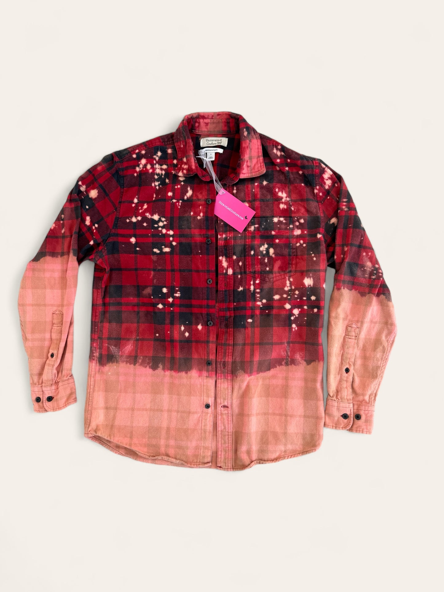 Wisconsin University Bleach Logo Flannel