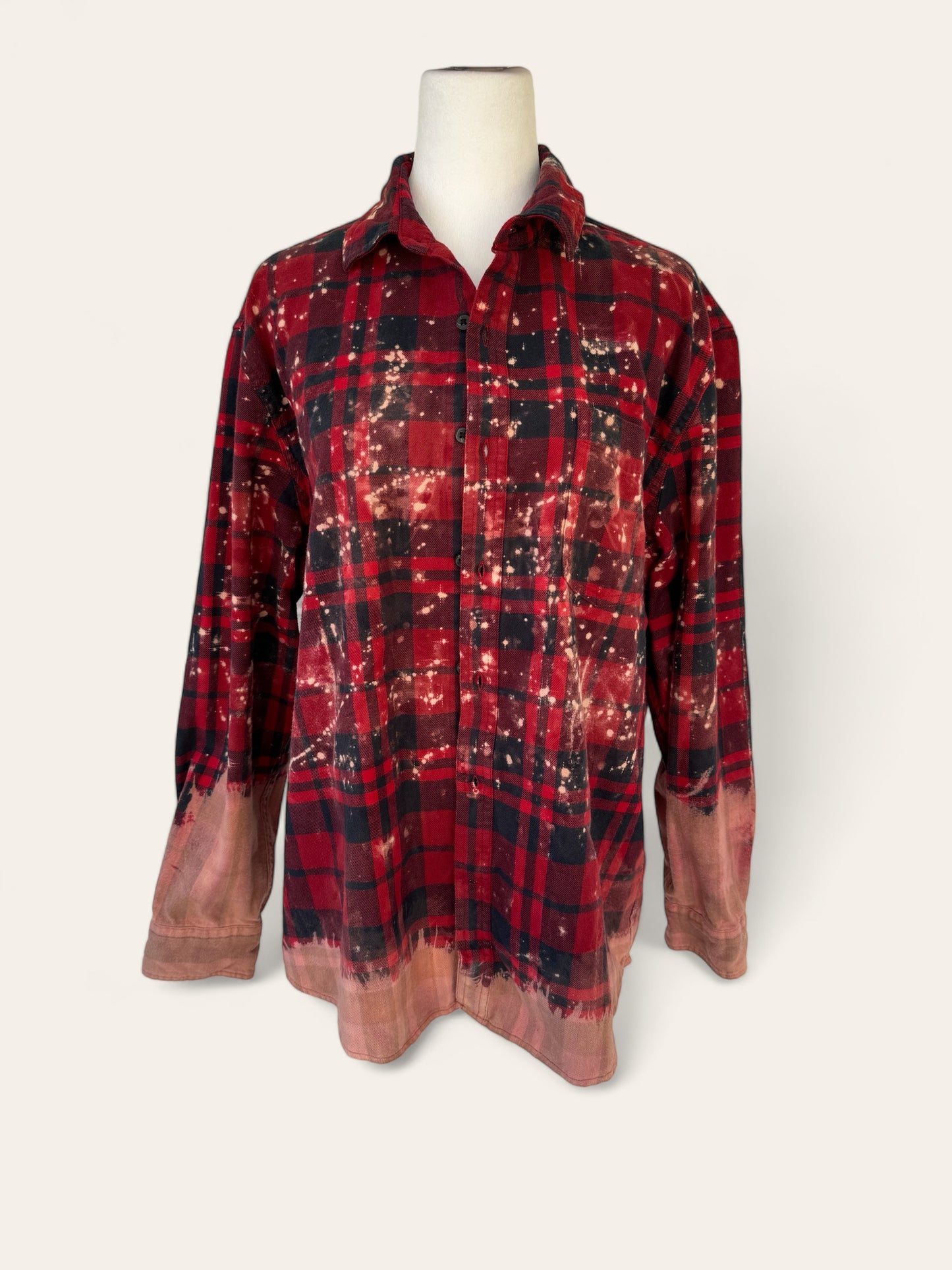 Boston University Bleach Logo Flannel