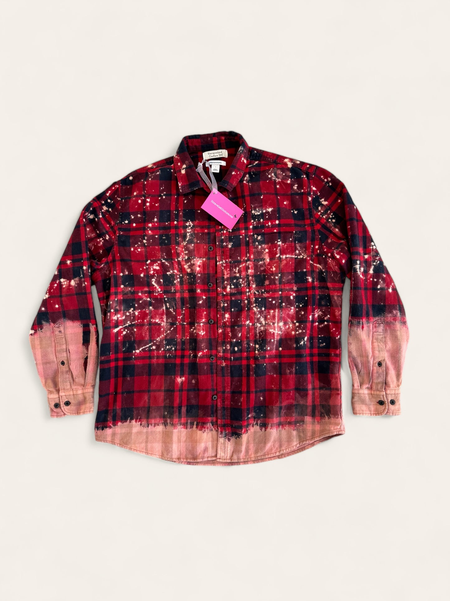 Boston University Bleach Logo Flannel