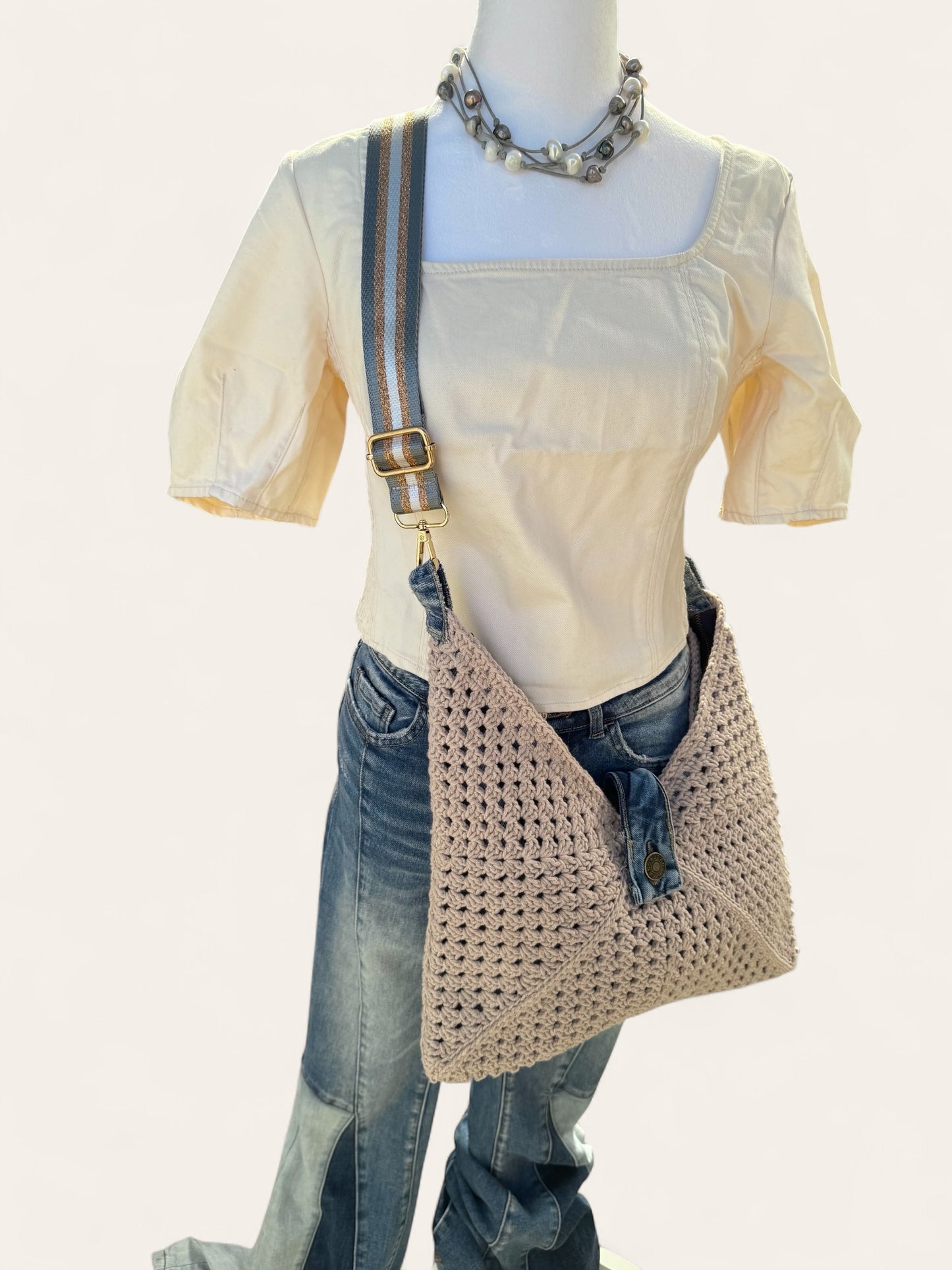 Sandy Dunes LUNA hand crochet bag