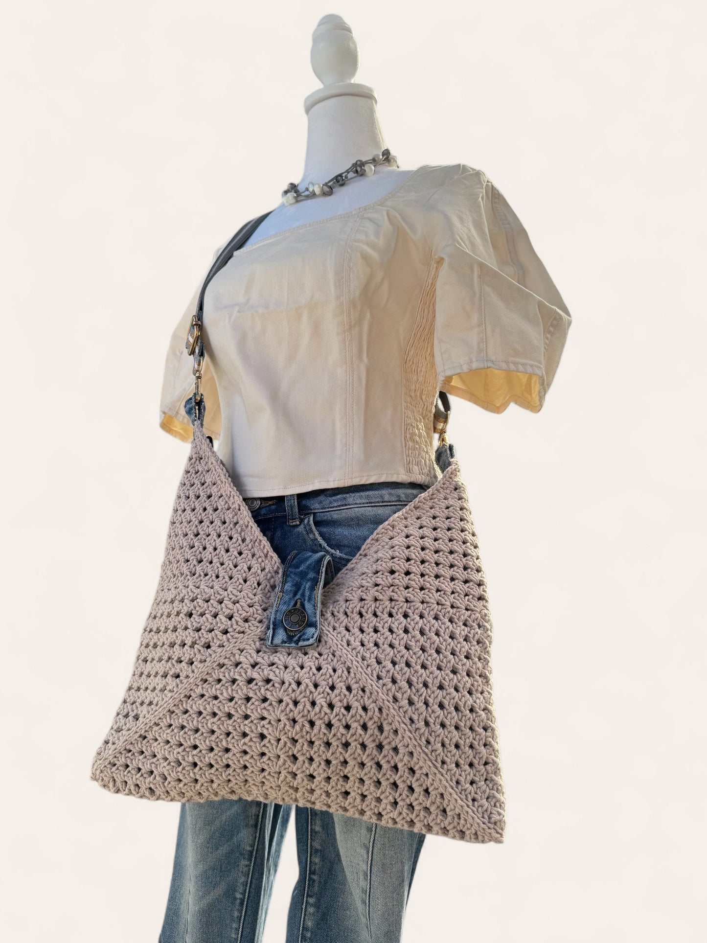 Sandy Dunes LUNA hand crochet bag