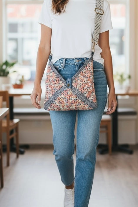 Urban Rose LUNA hand crochet bag