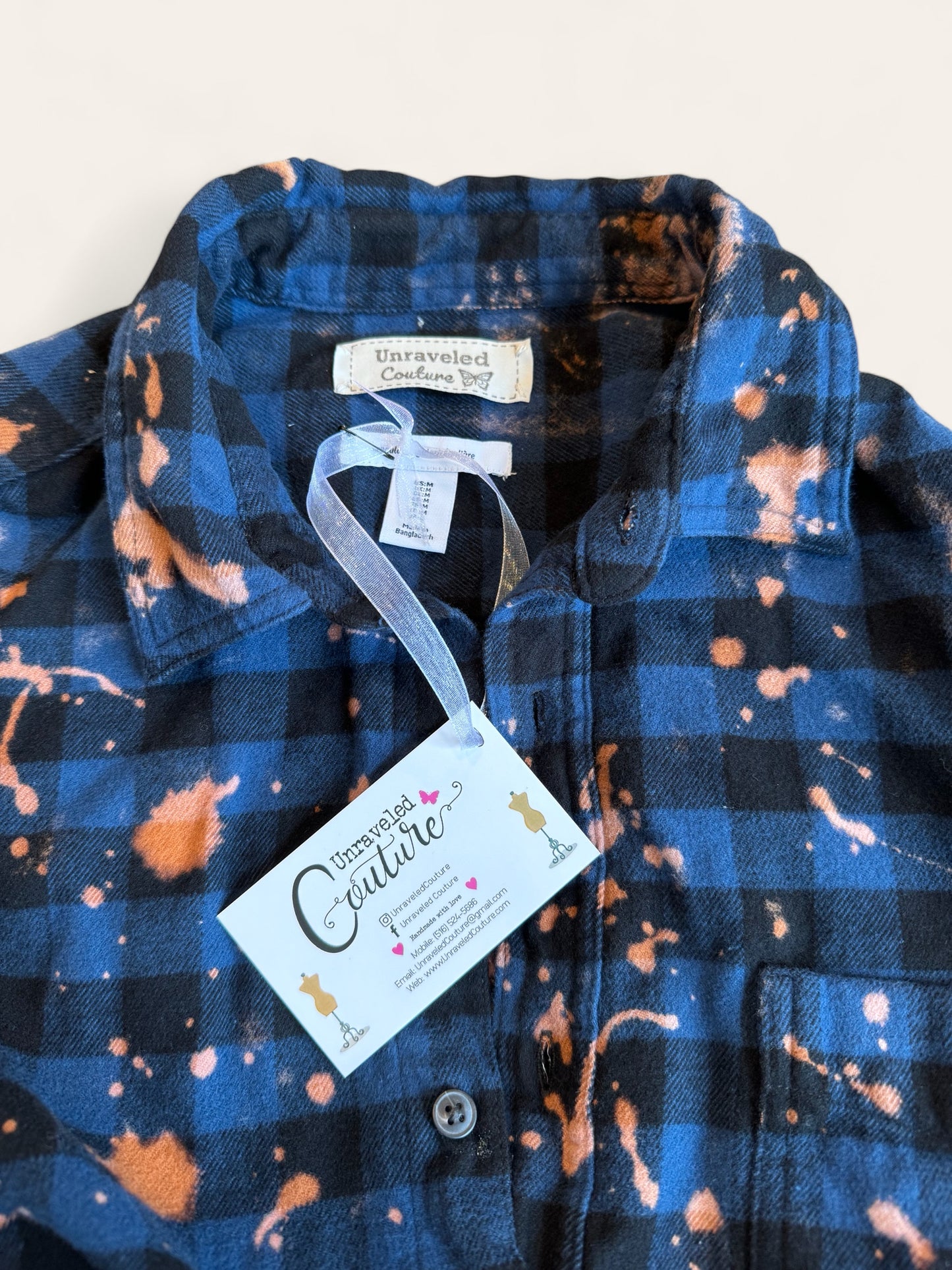 University of Buffalo Bleach Logo Flannel