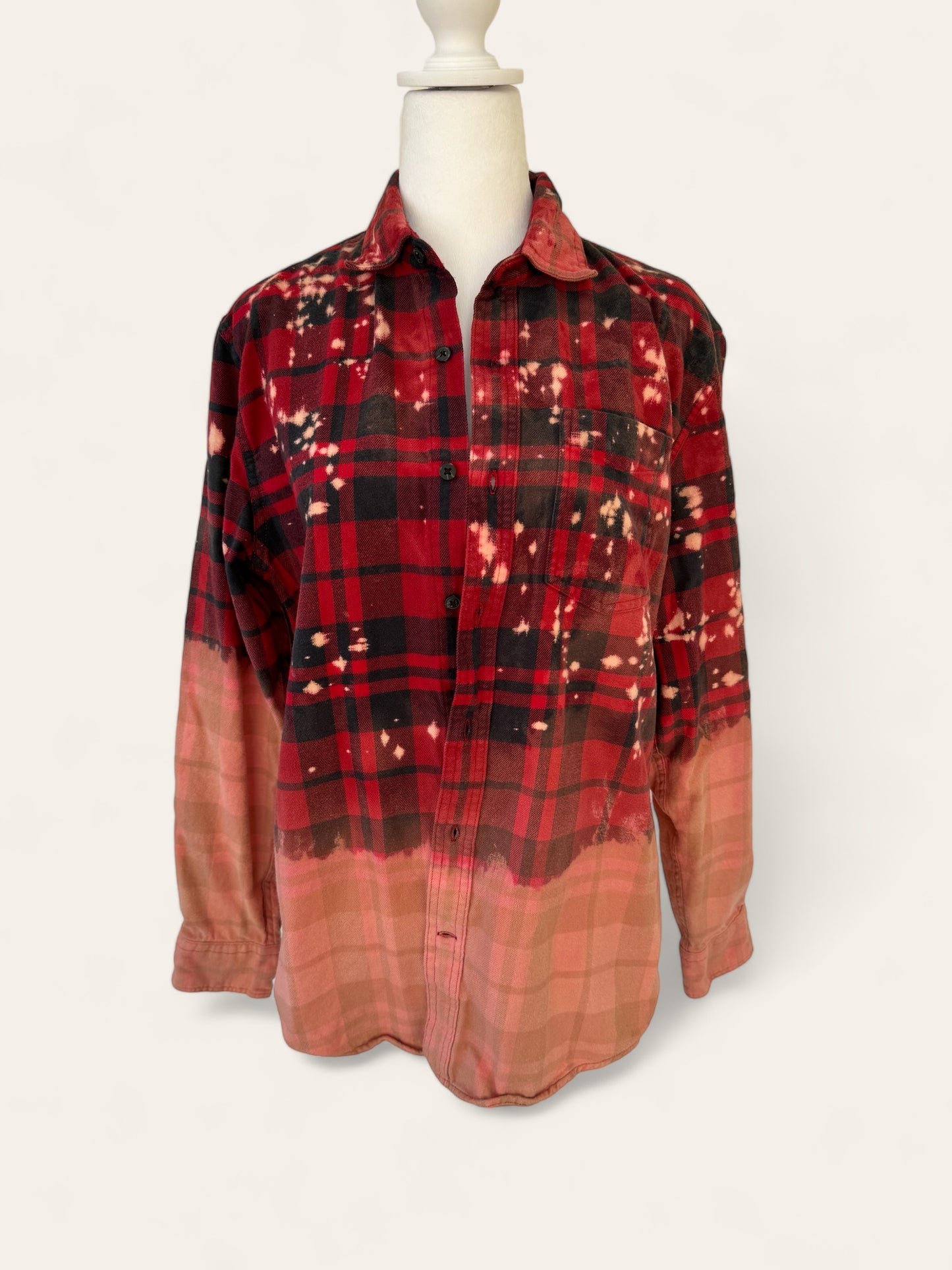 Wisconsin University Bleach Logo Flannel