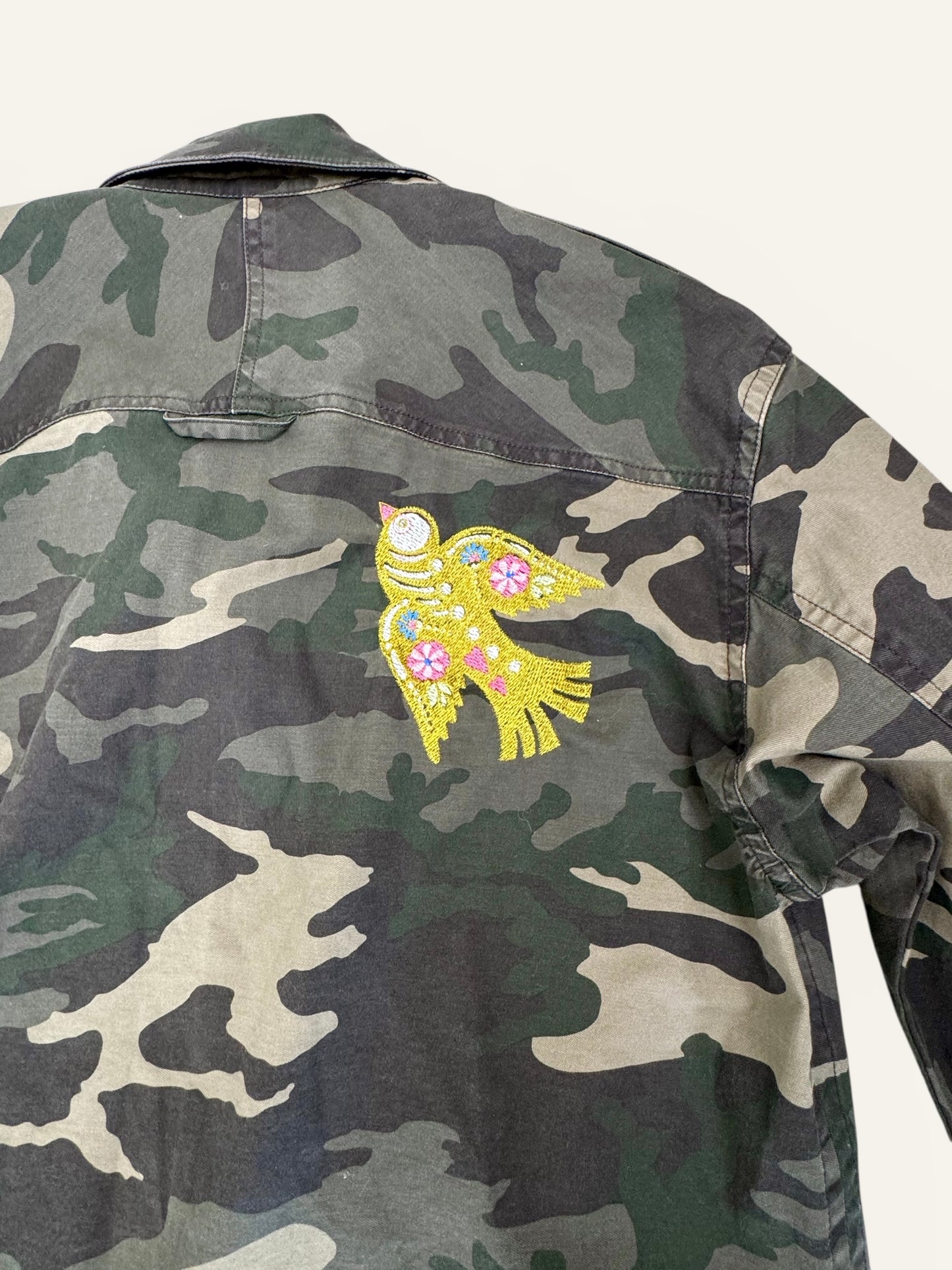 Camo Nature Embroidered blazer