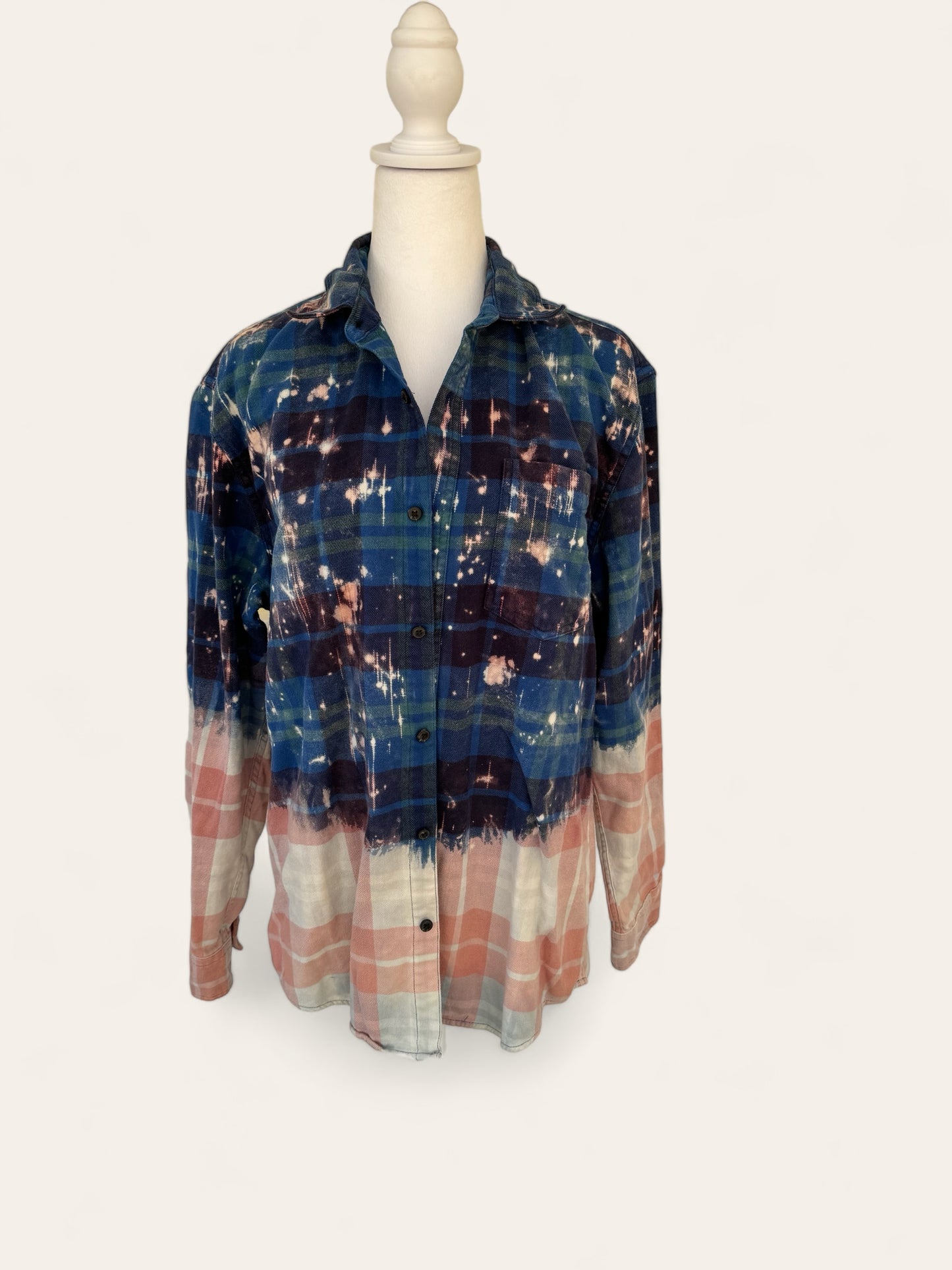 University of Rhode Island Bleach Logo Flannel