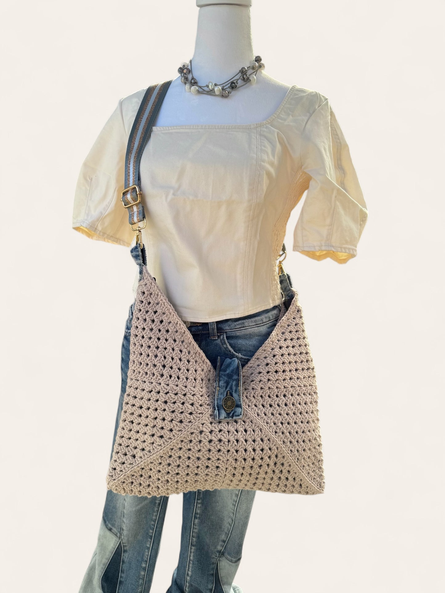 Sandy Dunes LUNA hand crochet bag