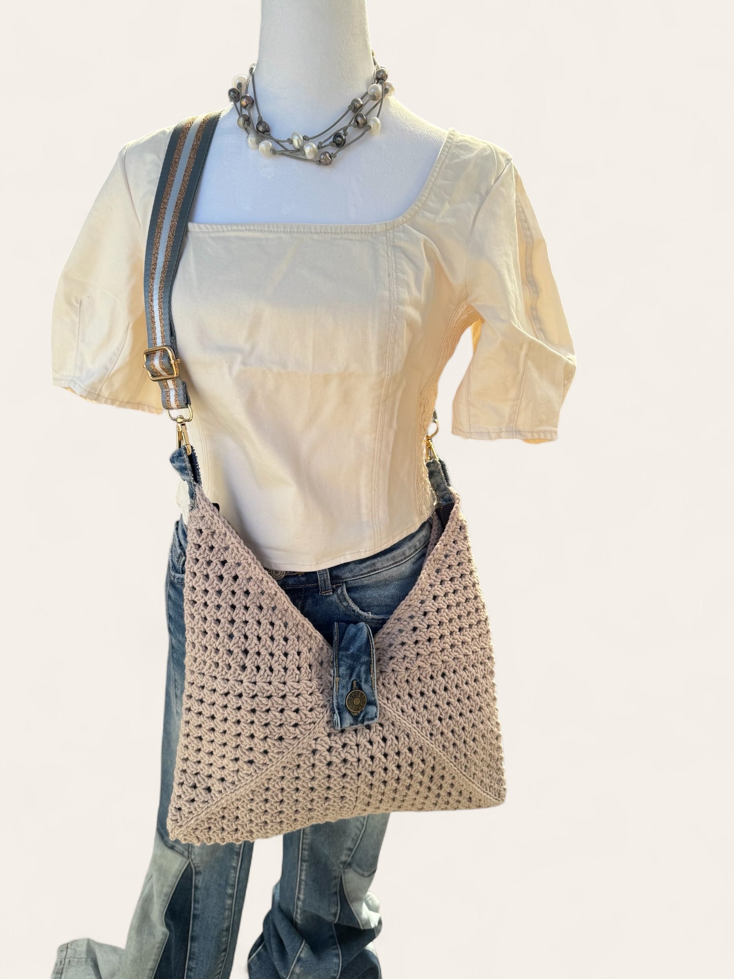 Sandy Dunes LUNA hand crochet bag