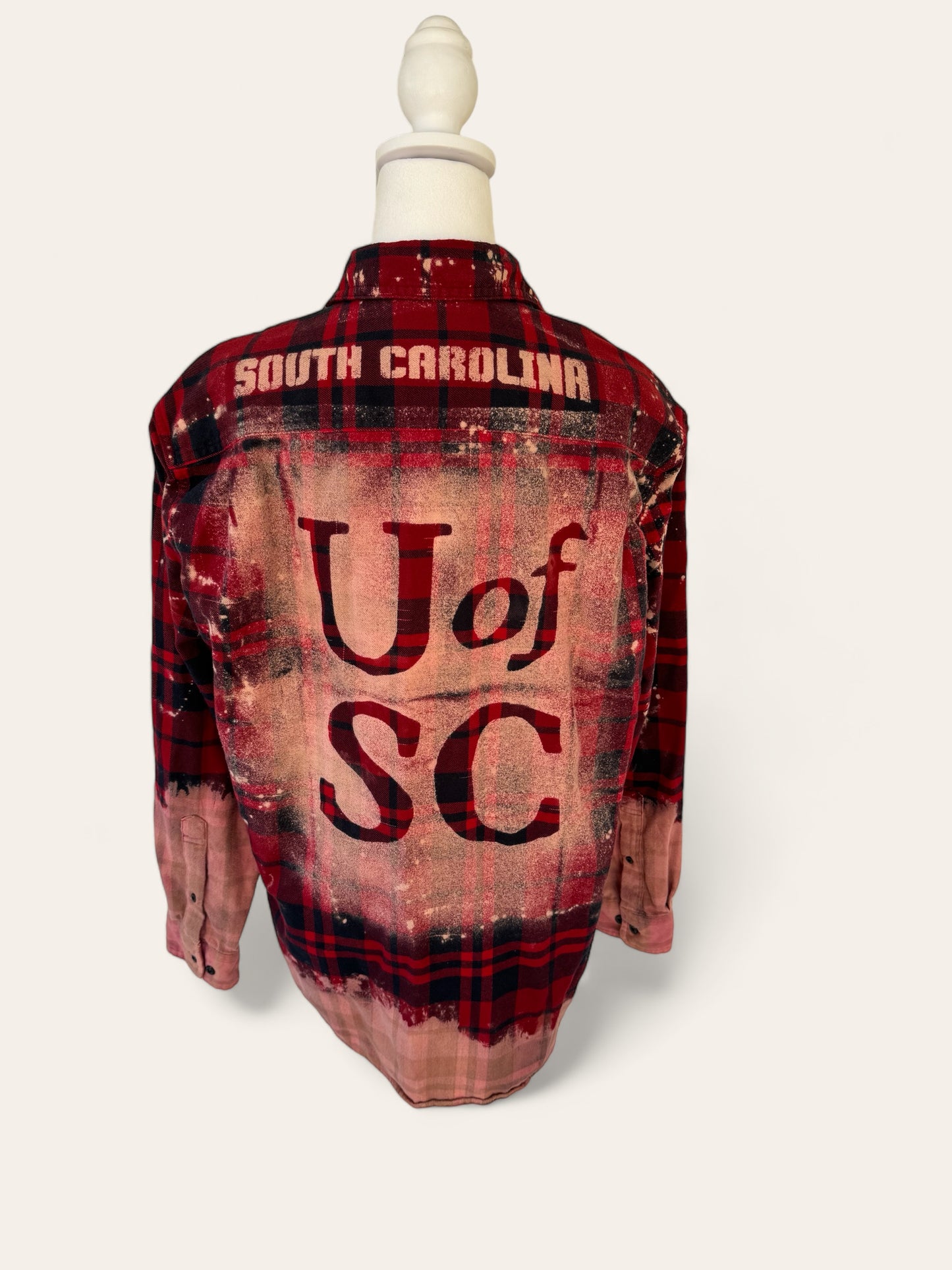University of South Carolina Bleach Logo Flannel