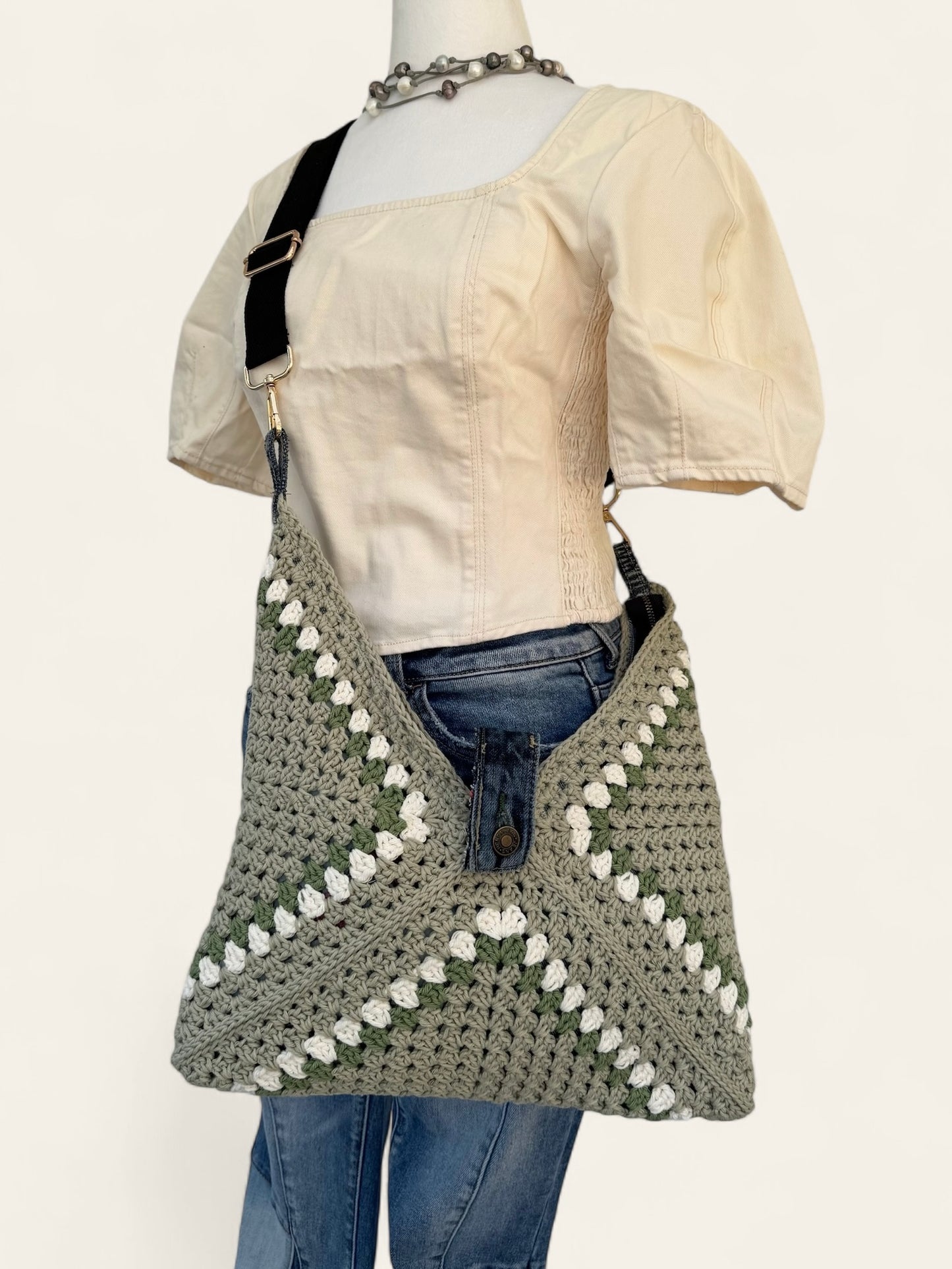 Boho Garden LUNA hand crochet bag