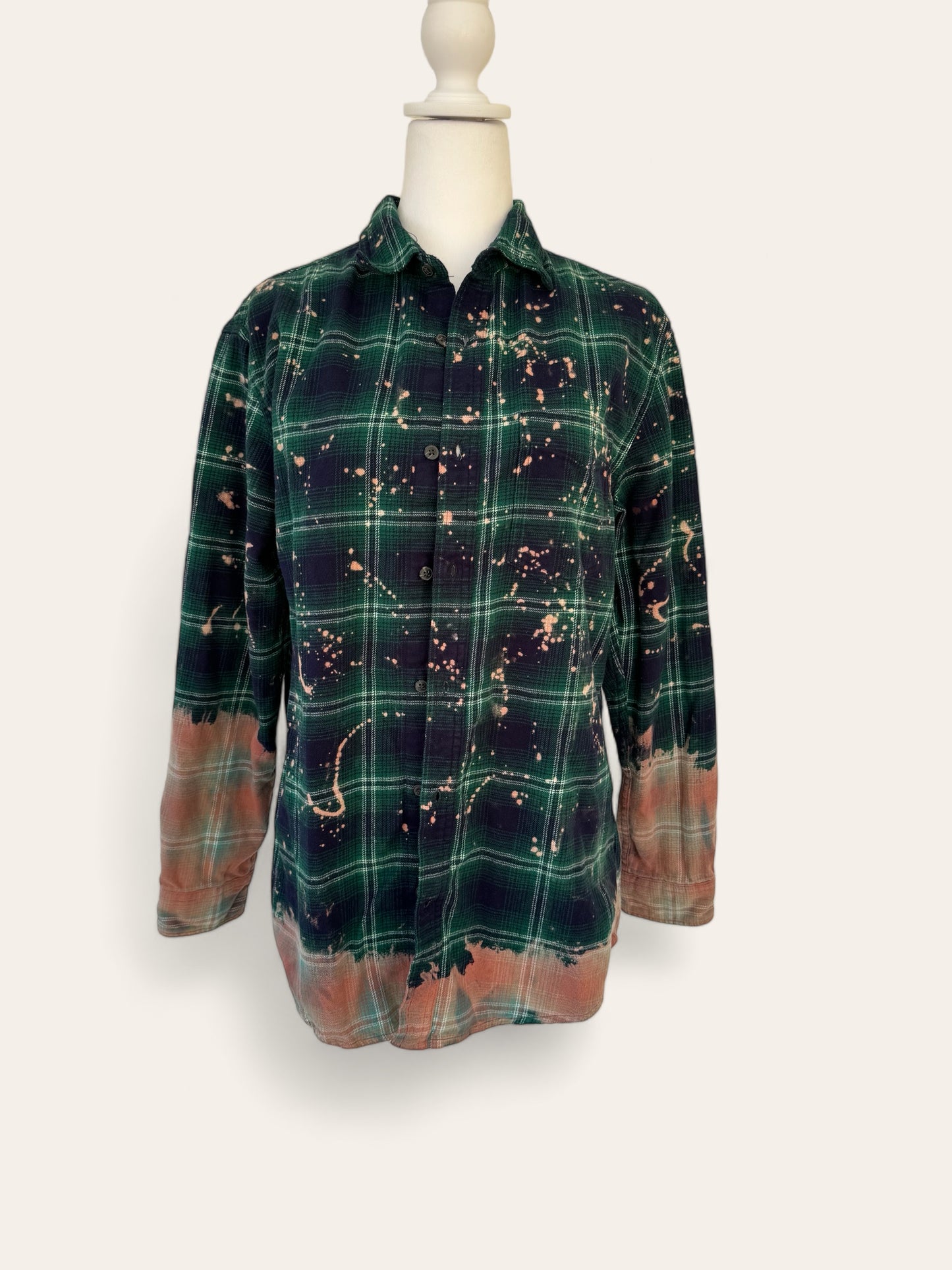 Binghamton University Bleached Logo Flannel