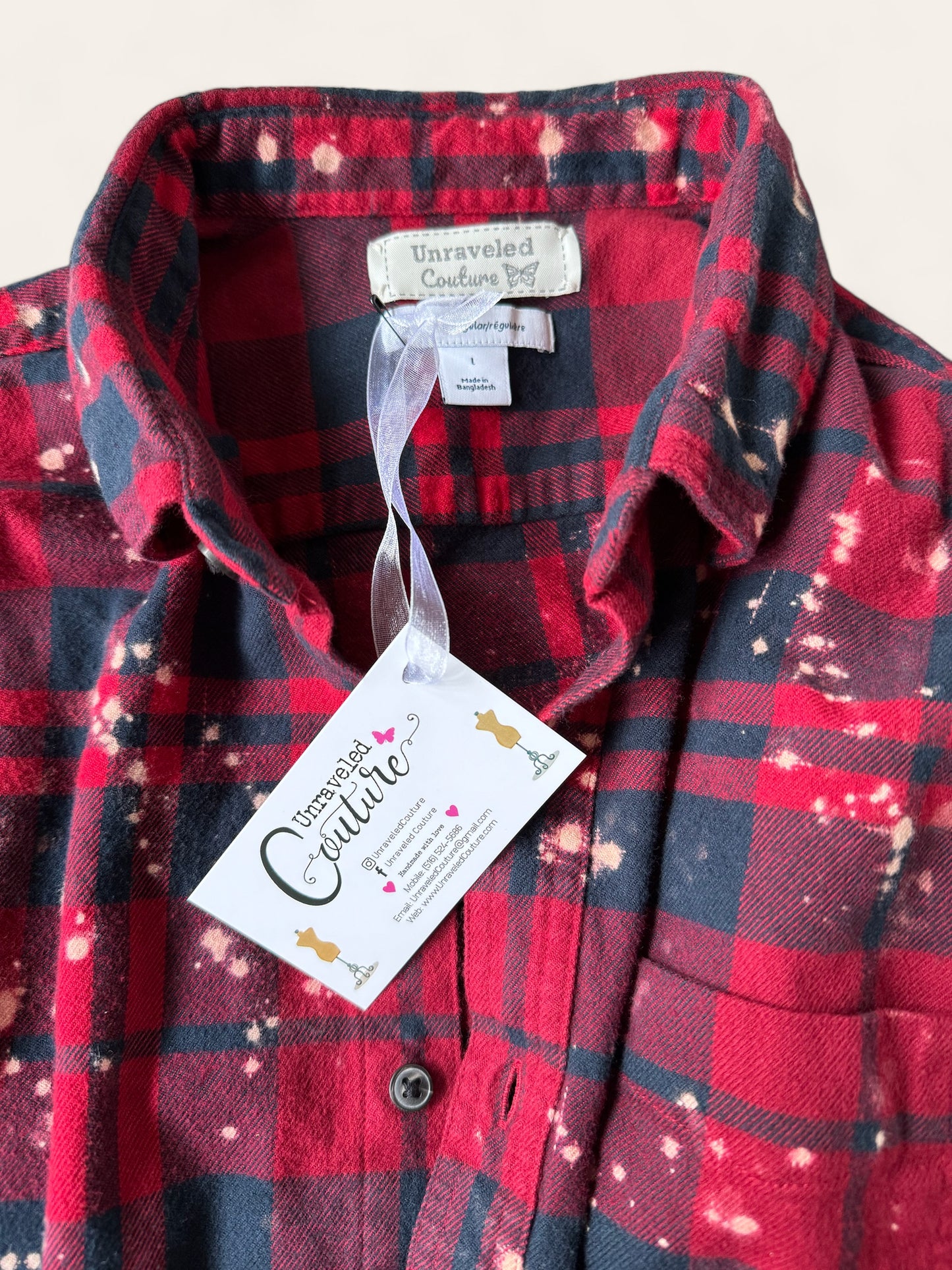 Cornell University Bleach Logo Flannel