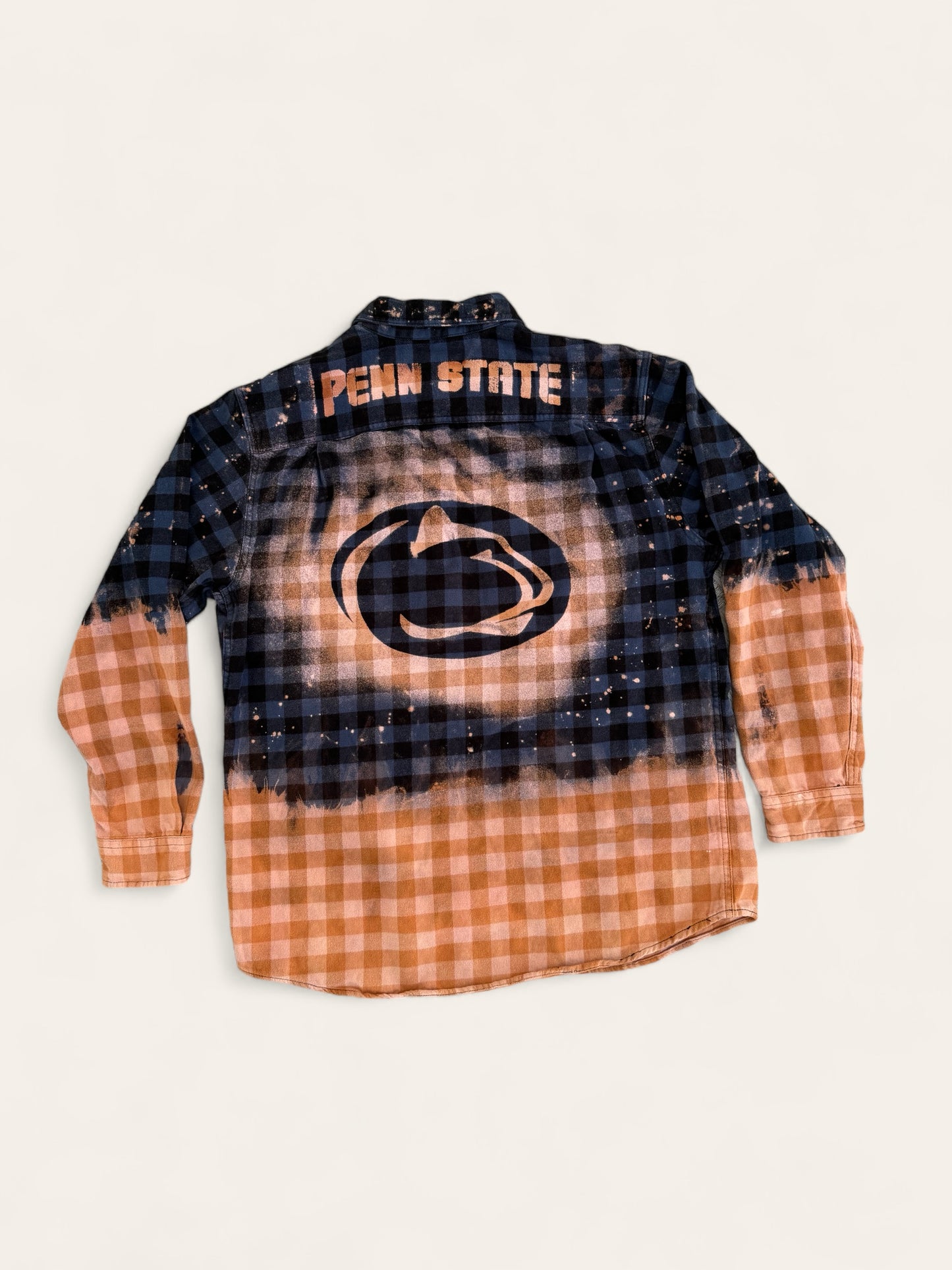 Penn State University Bleach Logo Flannel