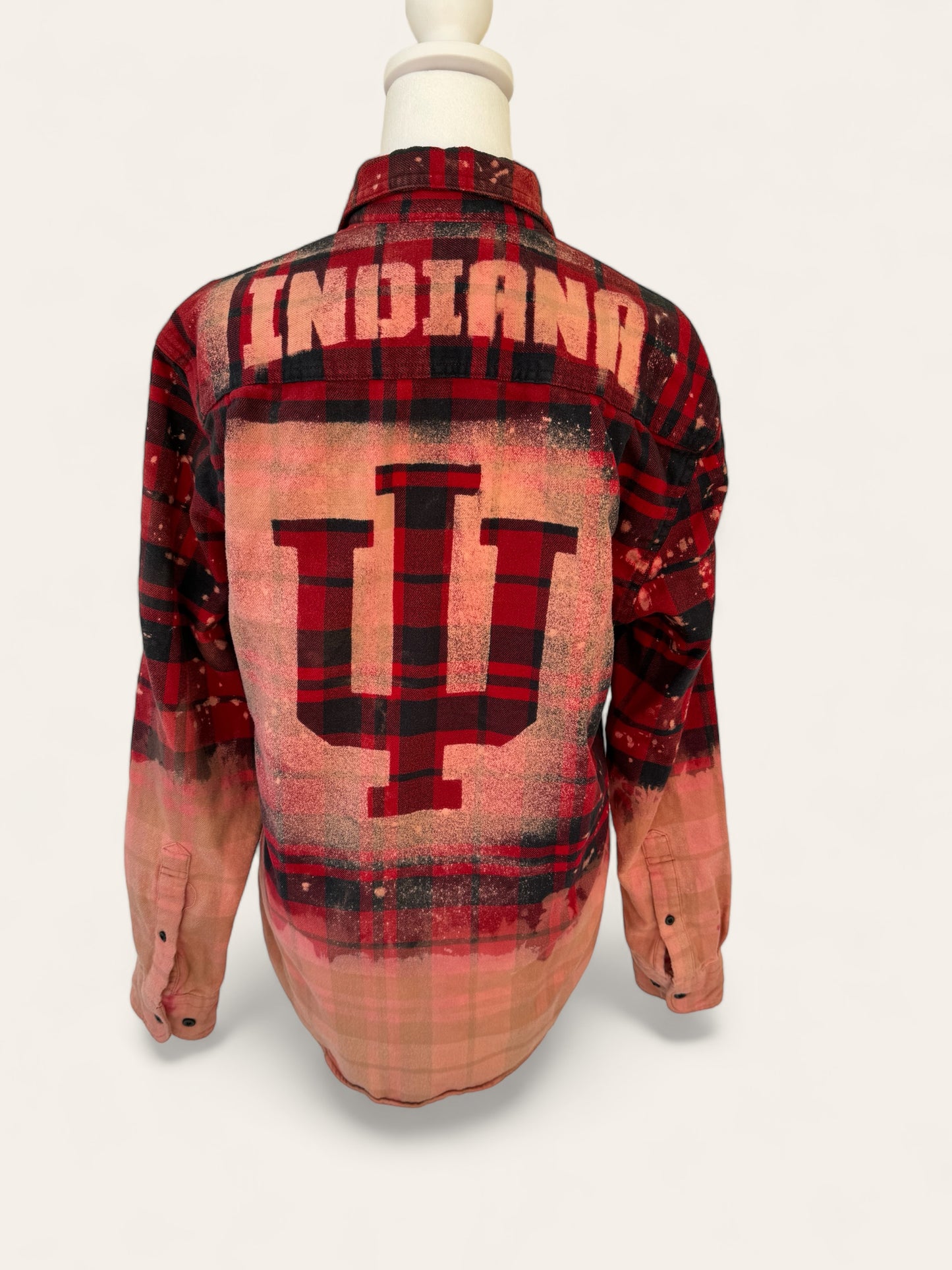 Indiana University Bleach Logo Flannel