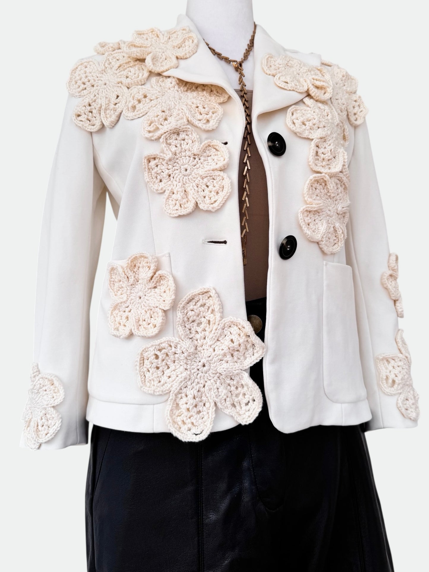 Ivory Blossom Blazer
