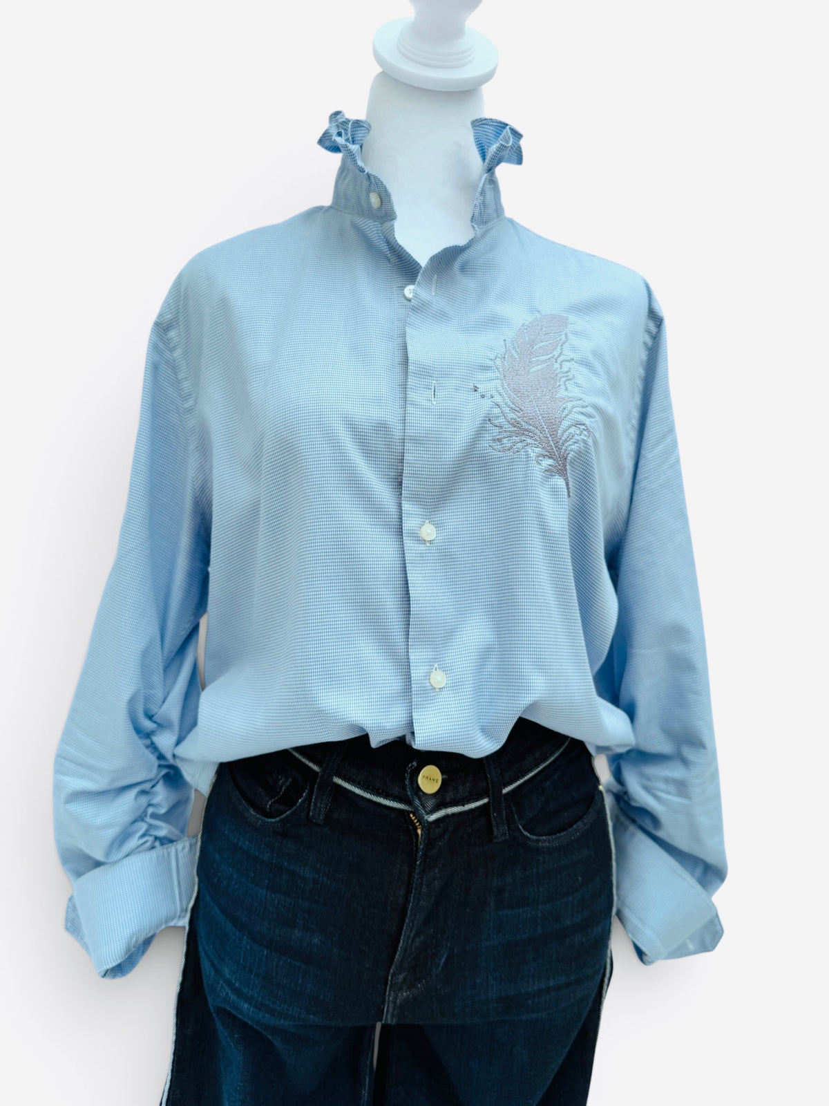 Feather & Frill Upcycled Button Down
