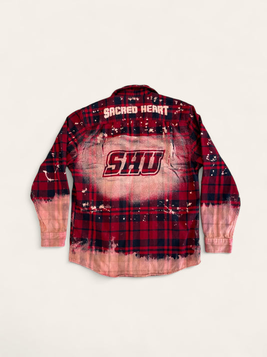 Sacred Heart University Bleach Logo Flannel