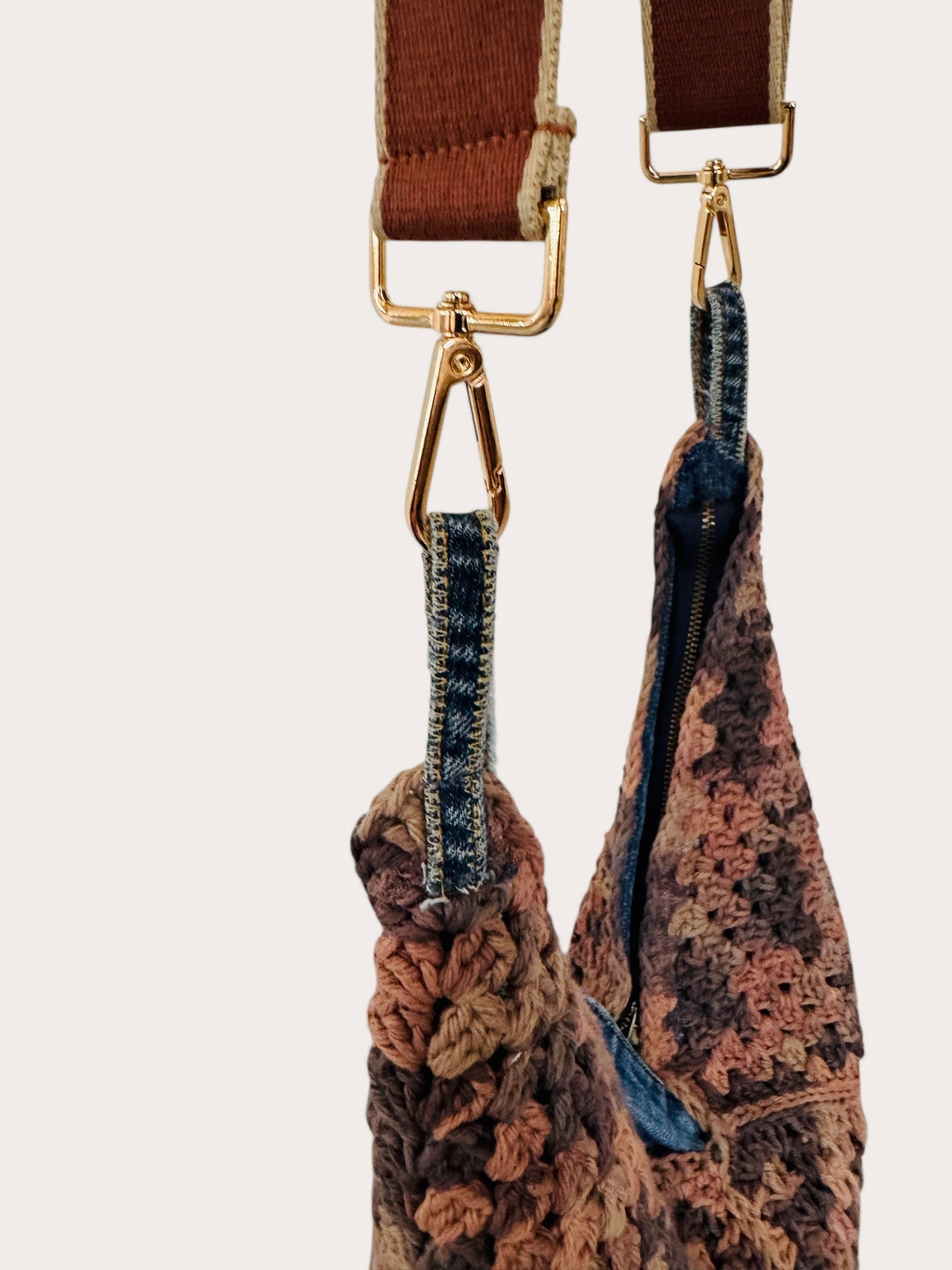 Camo LUNA hand crochet bag