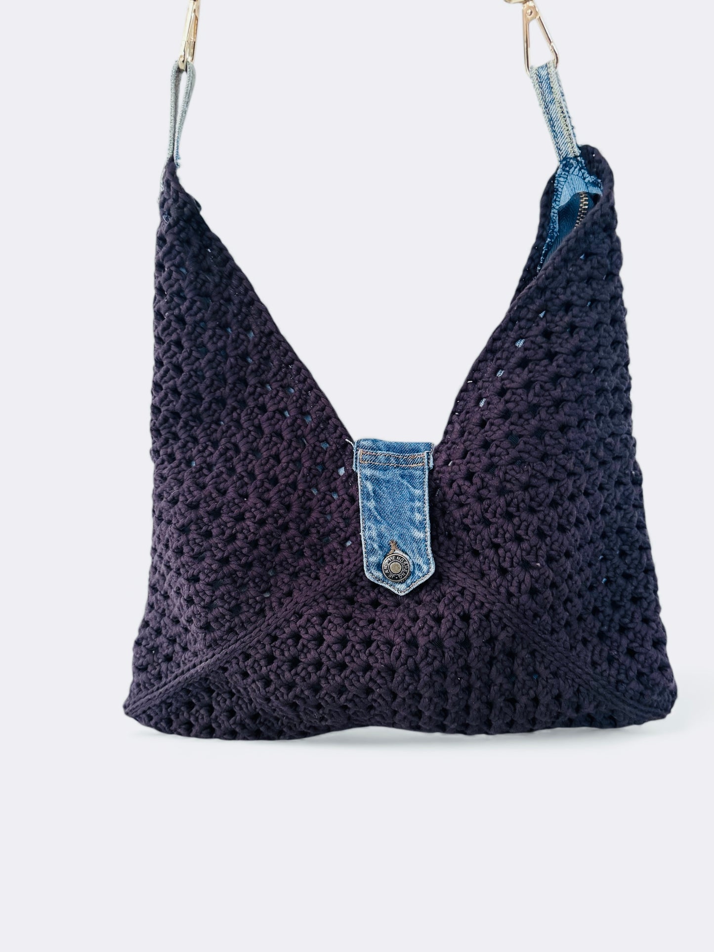 Midnight LUNA hand crochet bag