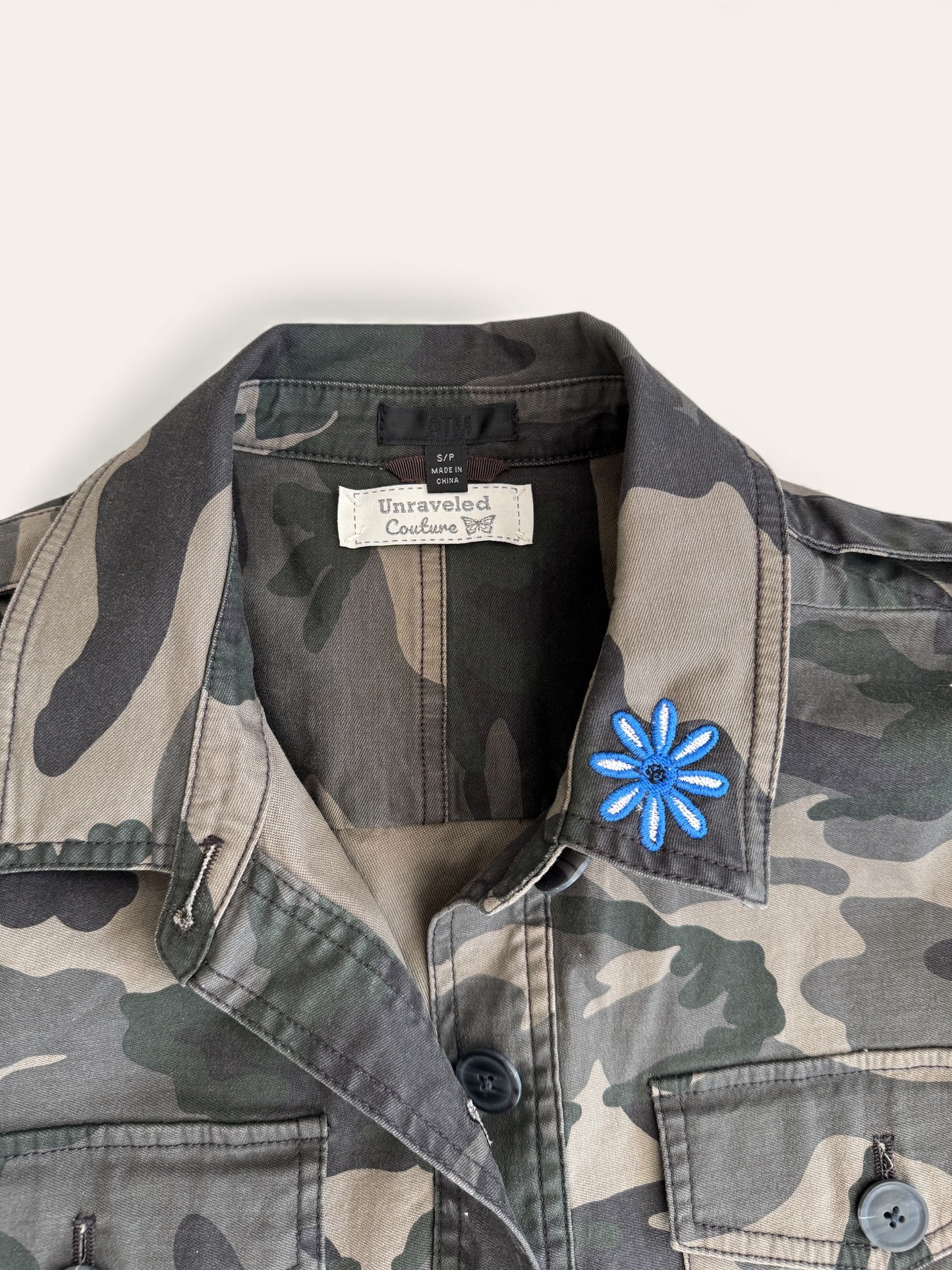 Camo Nature Embroidered blazer