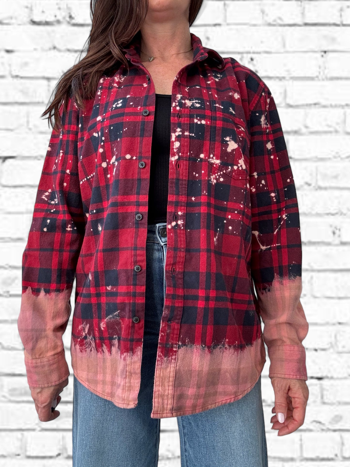 Sacred Heart University Bleach Logo Flannel