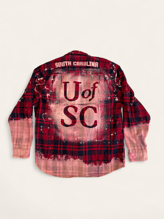 University of South Carolina Bleach Logo Flannel