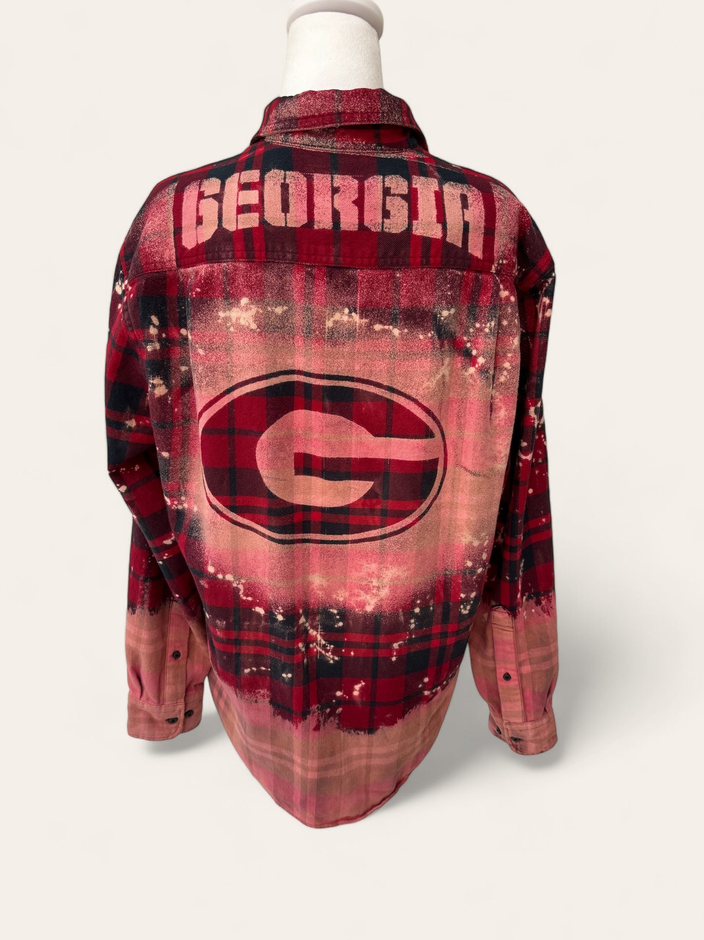 University of Georgia Bleach Logo Flannel