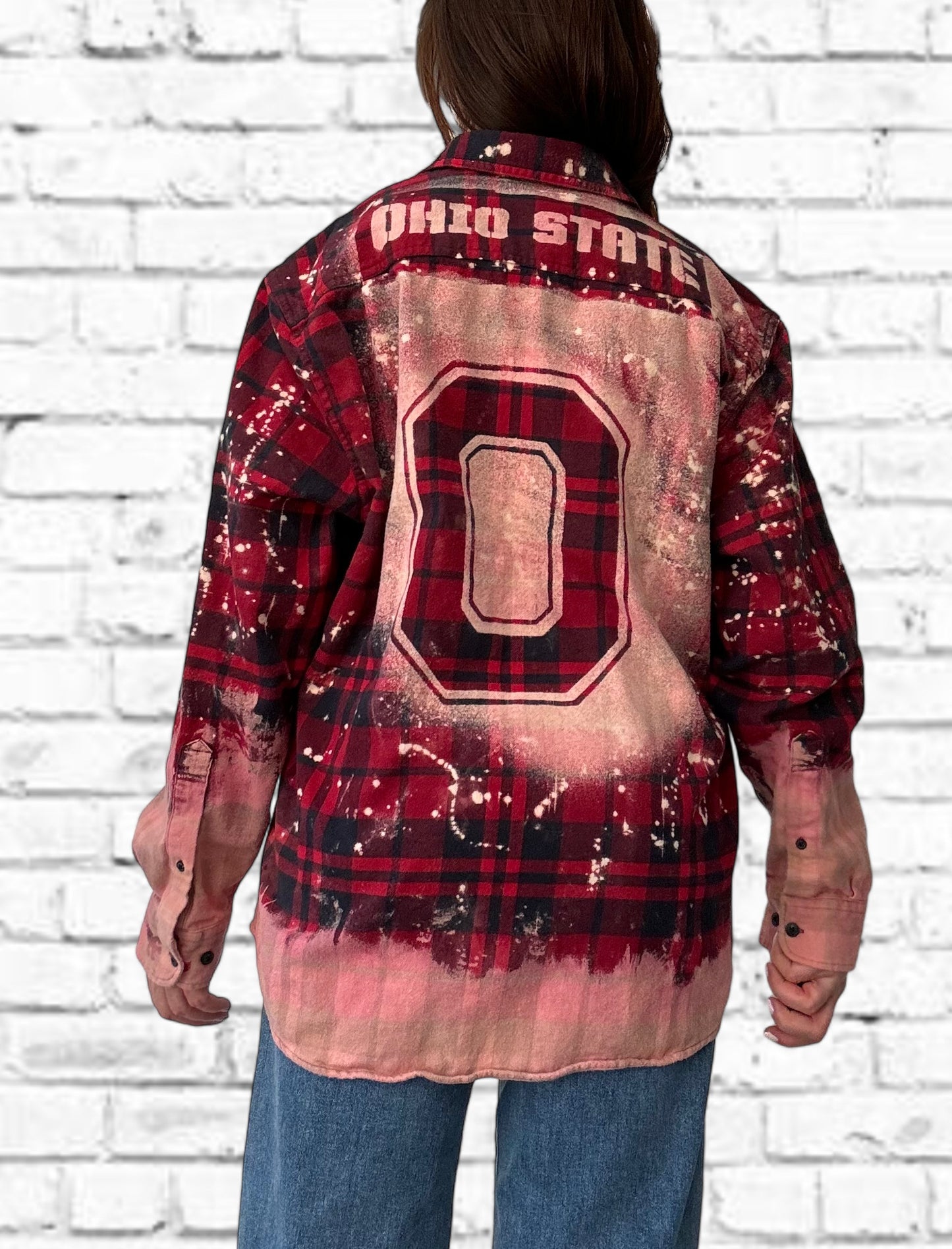 Ohio State University Bleach Logo Flannel