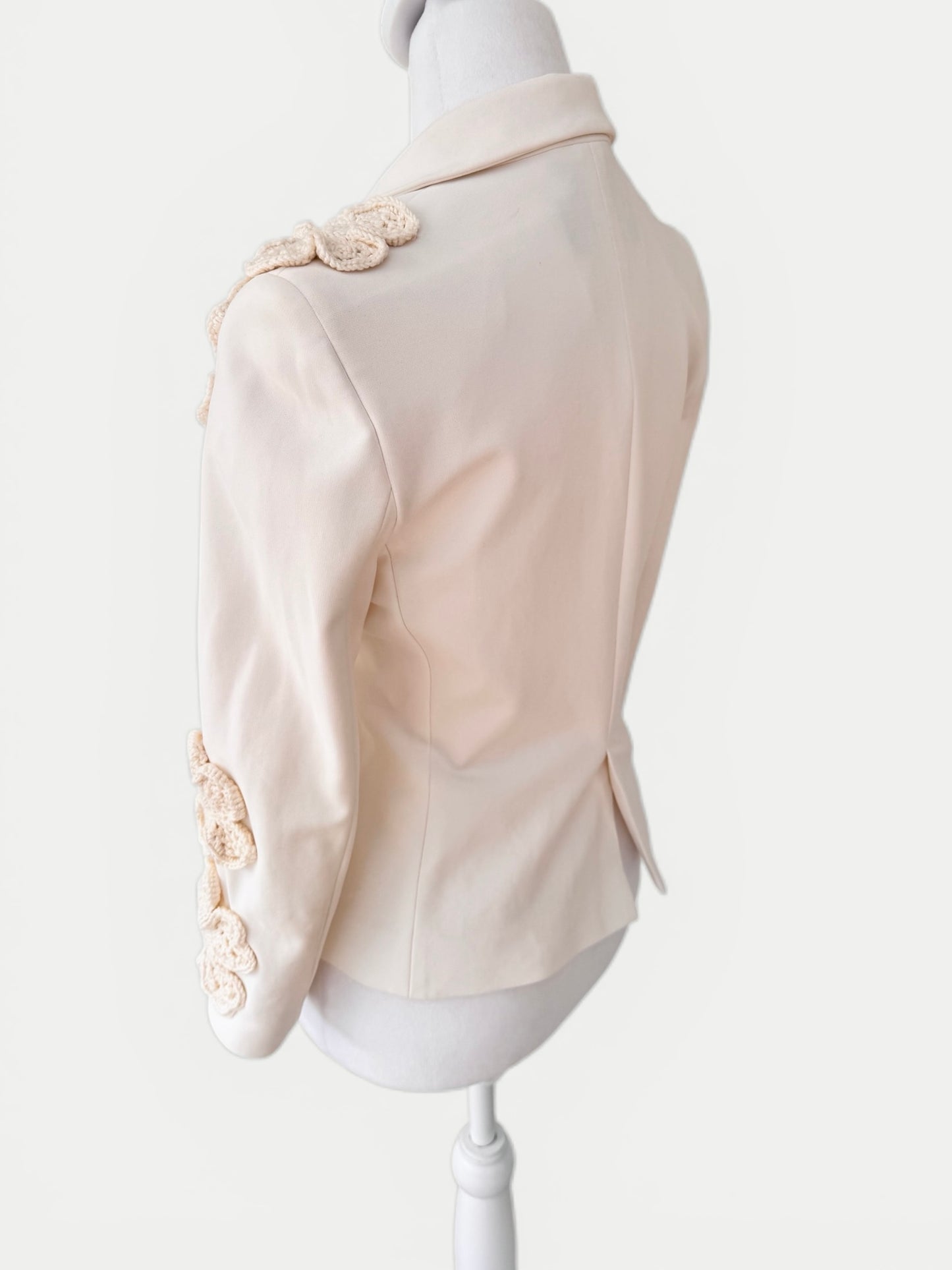 Ivory Blossom Blazer