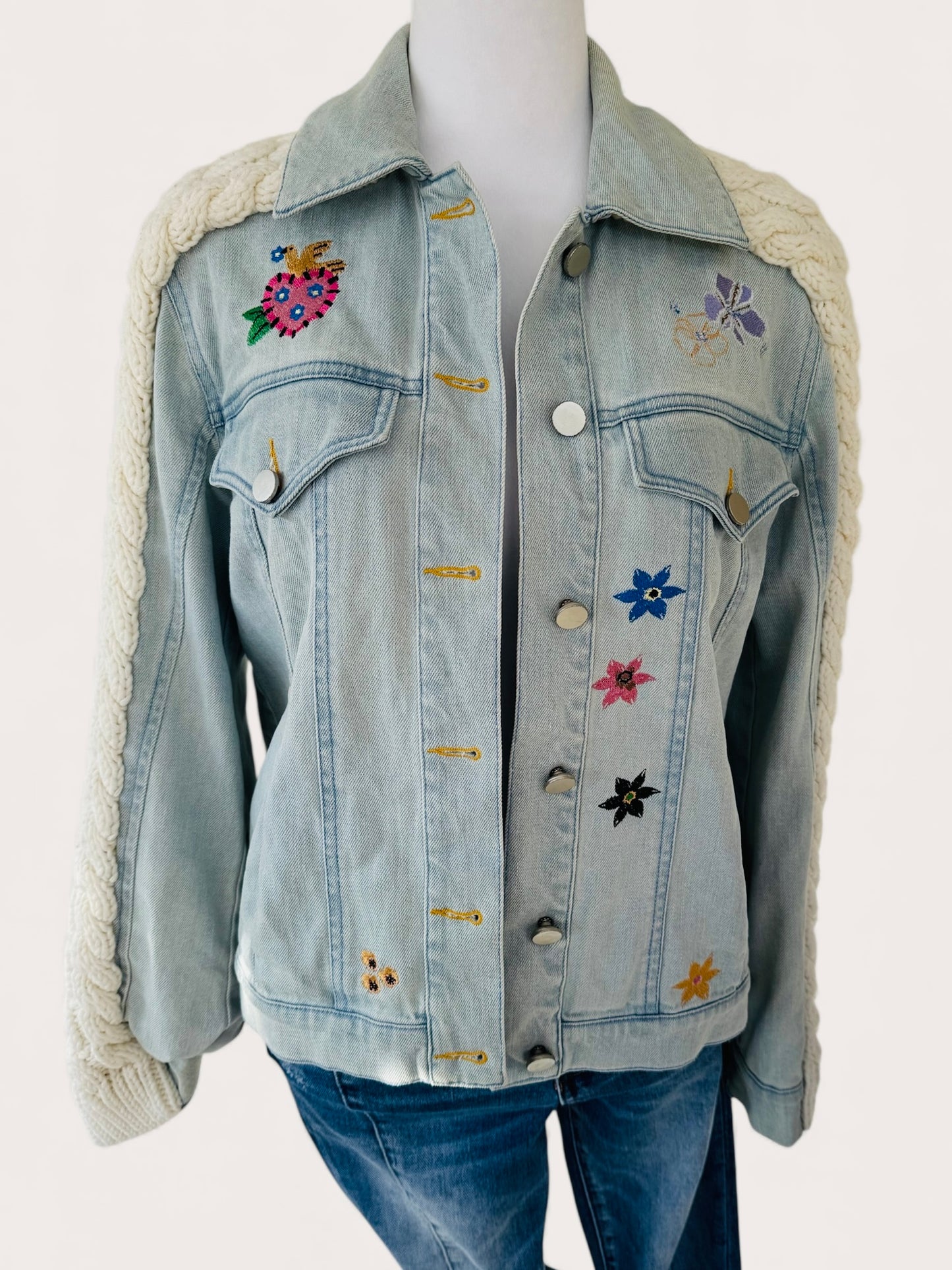 Harmony Embroidered Denim Jacket