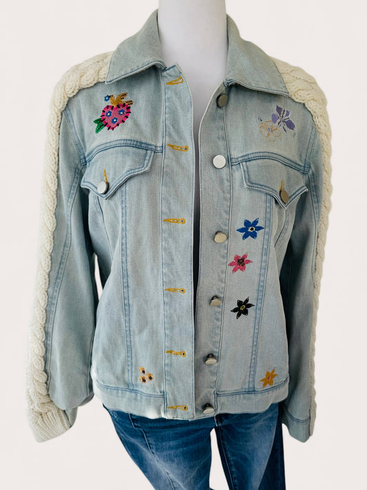 Harmony Embroidered Denim Jacket