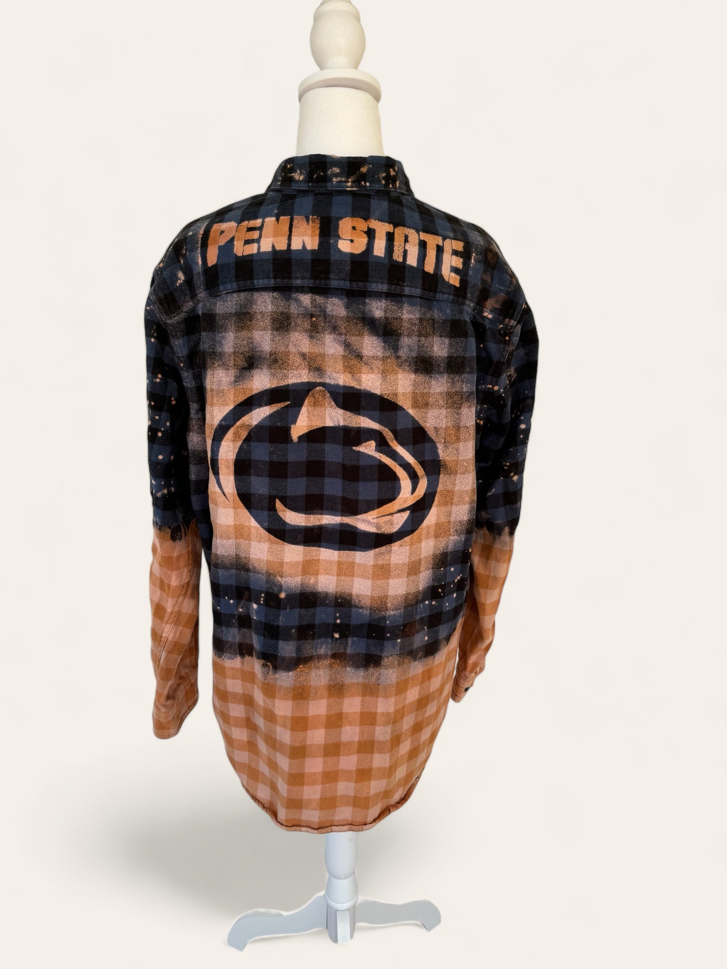 Penn State University Bleach Logo Flannel