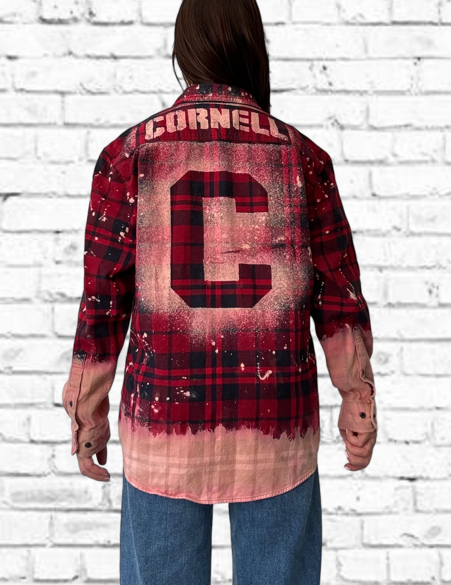 Cornell University Bleach Logo Flannel