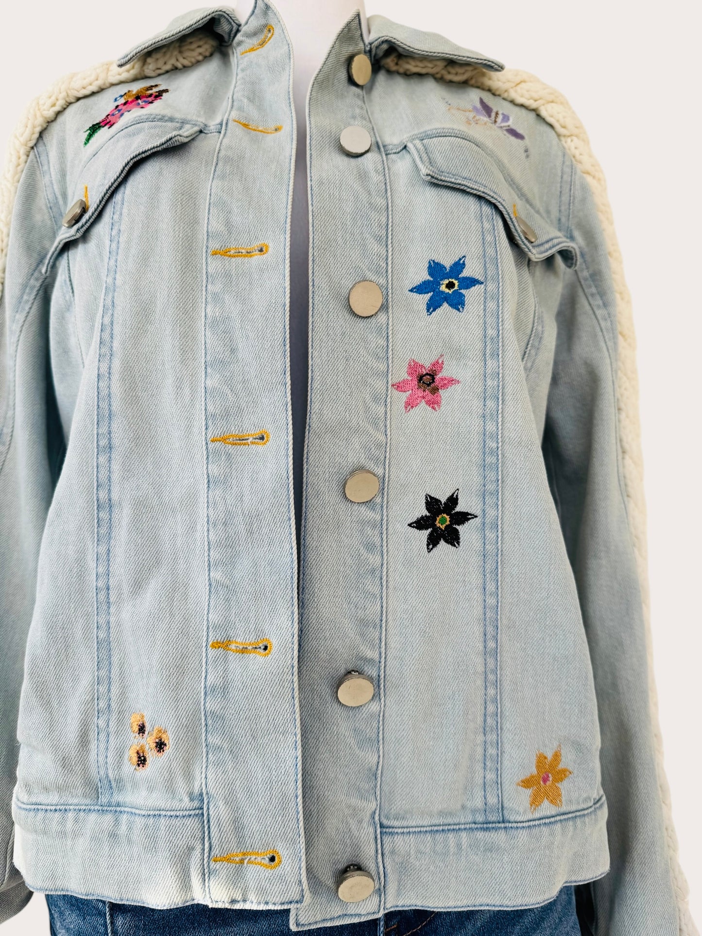 Harmony Embroidered Denim Jacket