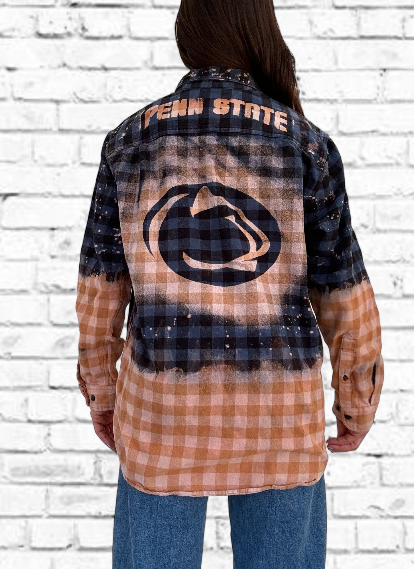 Penn State University Bleach Logo Flannel