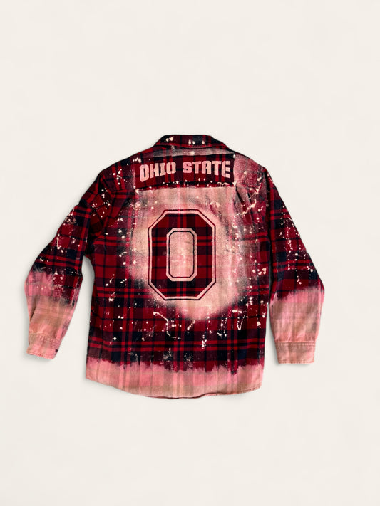 Ohio State University Bleach Logo Flannel