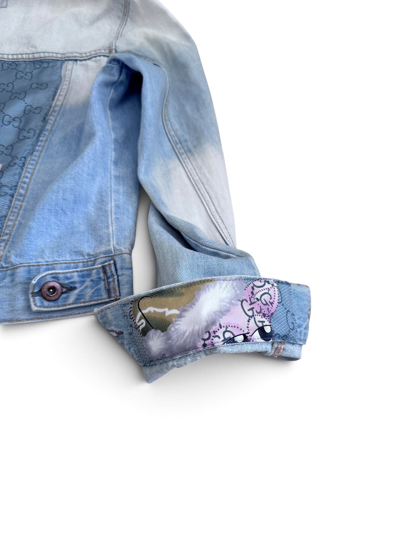 Denim & Silk Pup Couture