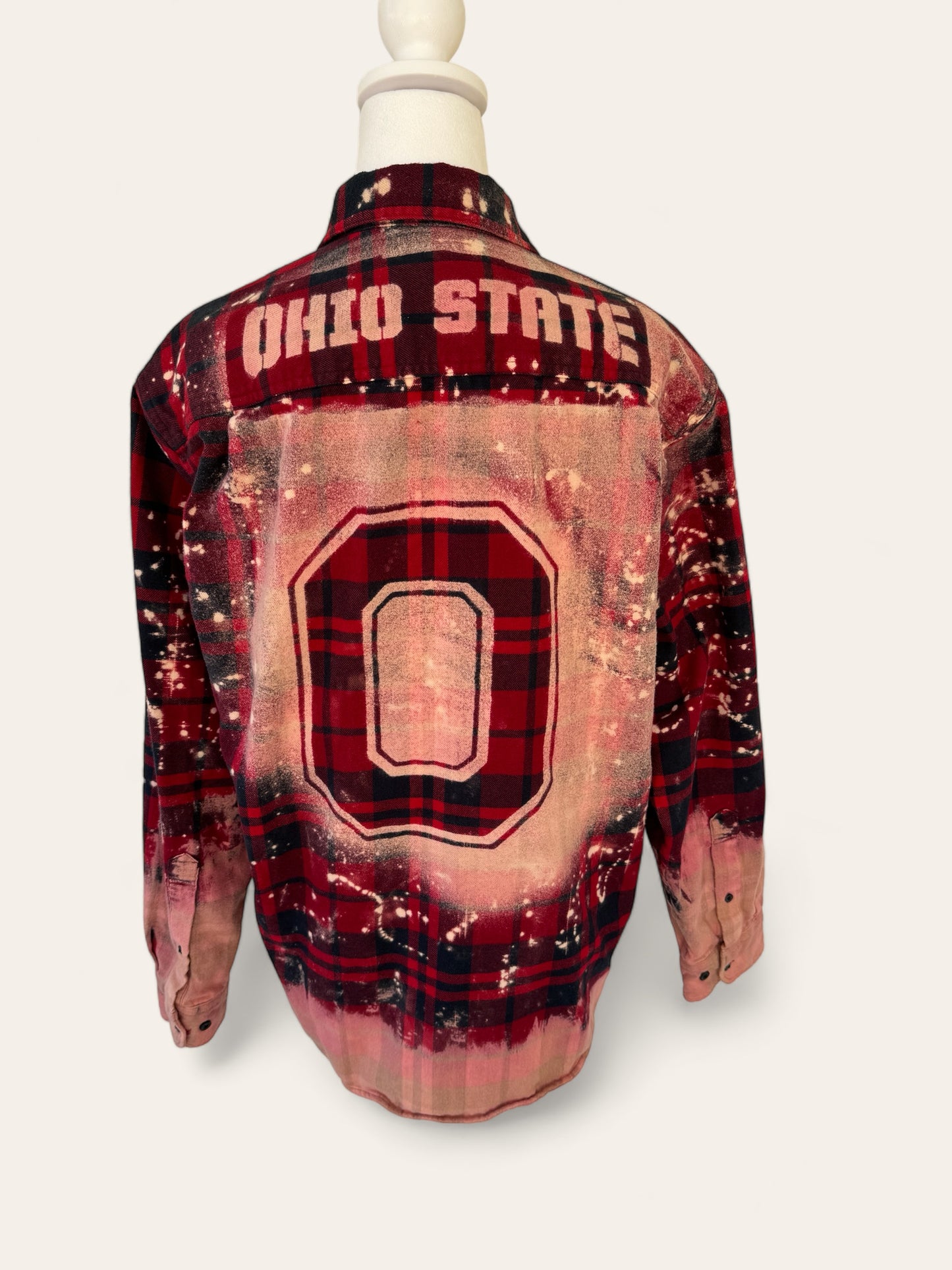 Ohio State University Bleach Logo Flannel