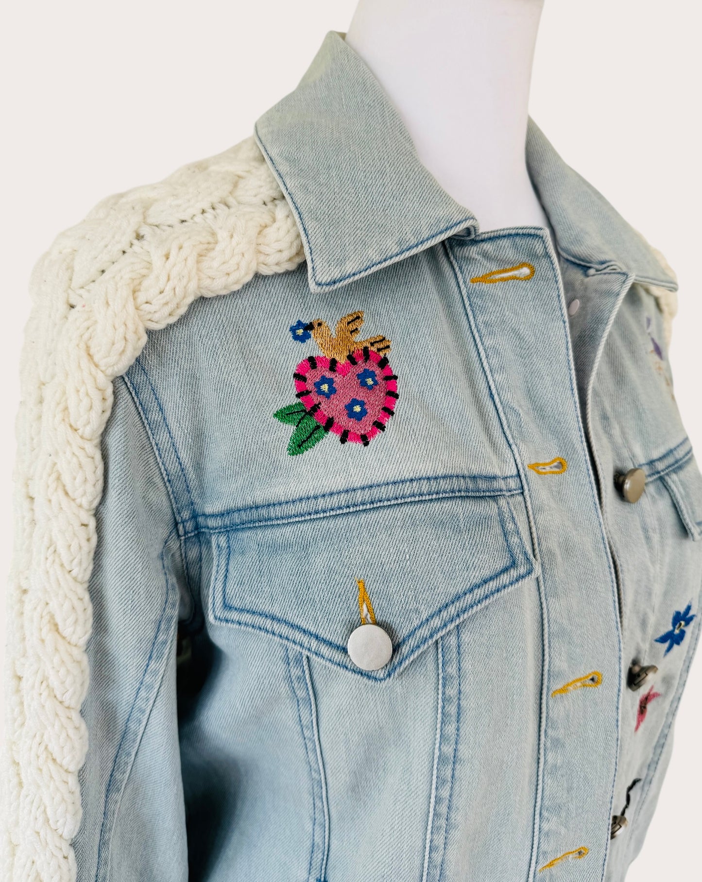 Harmony Embroidered Denim Jacket