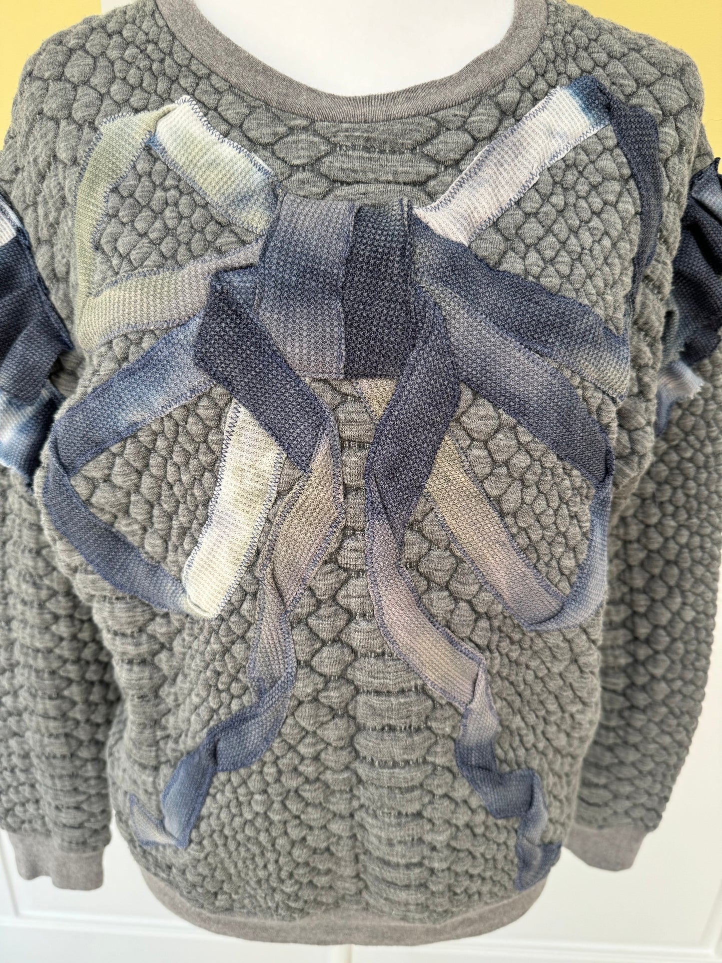 Designer Upcycled Bow Sandro Sweatshirt