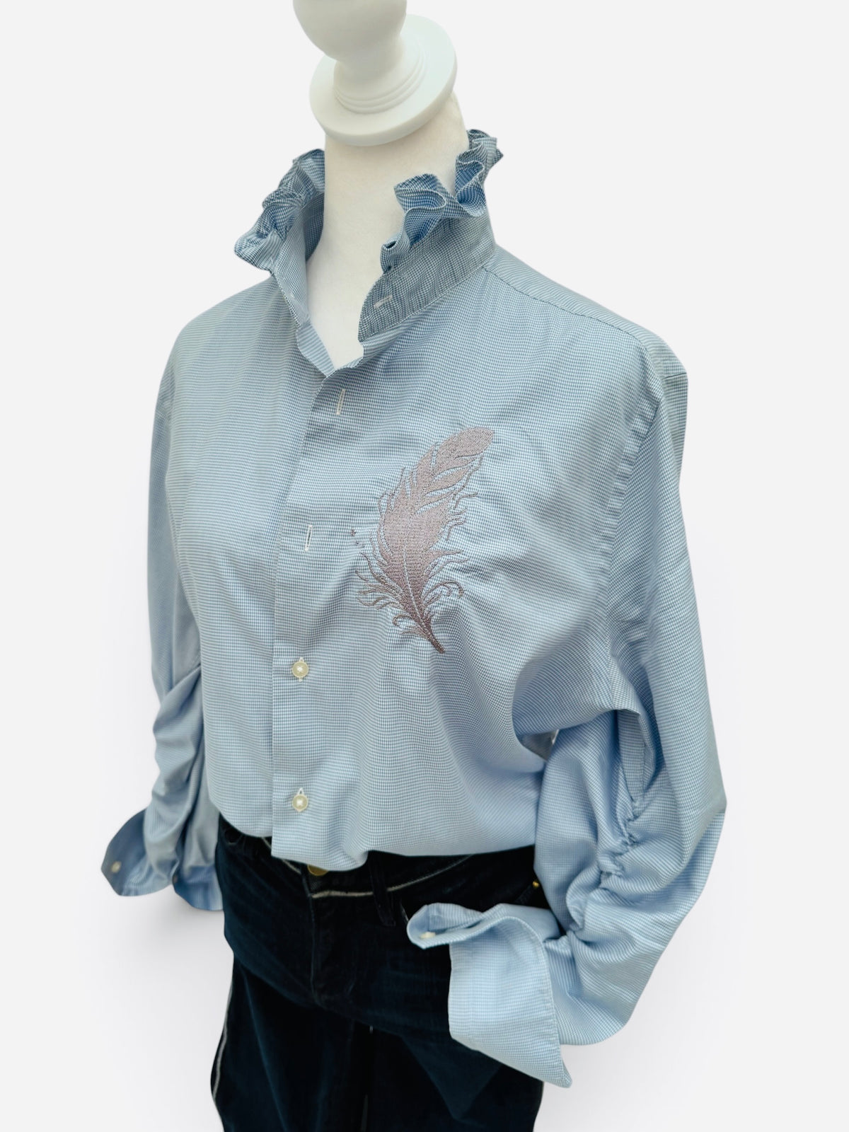 Feather & Frill Upcycled Button Down