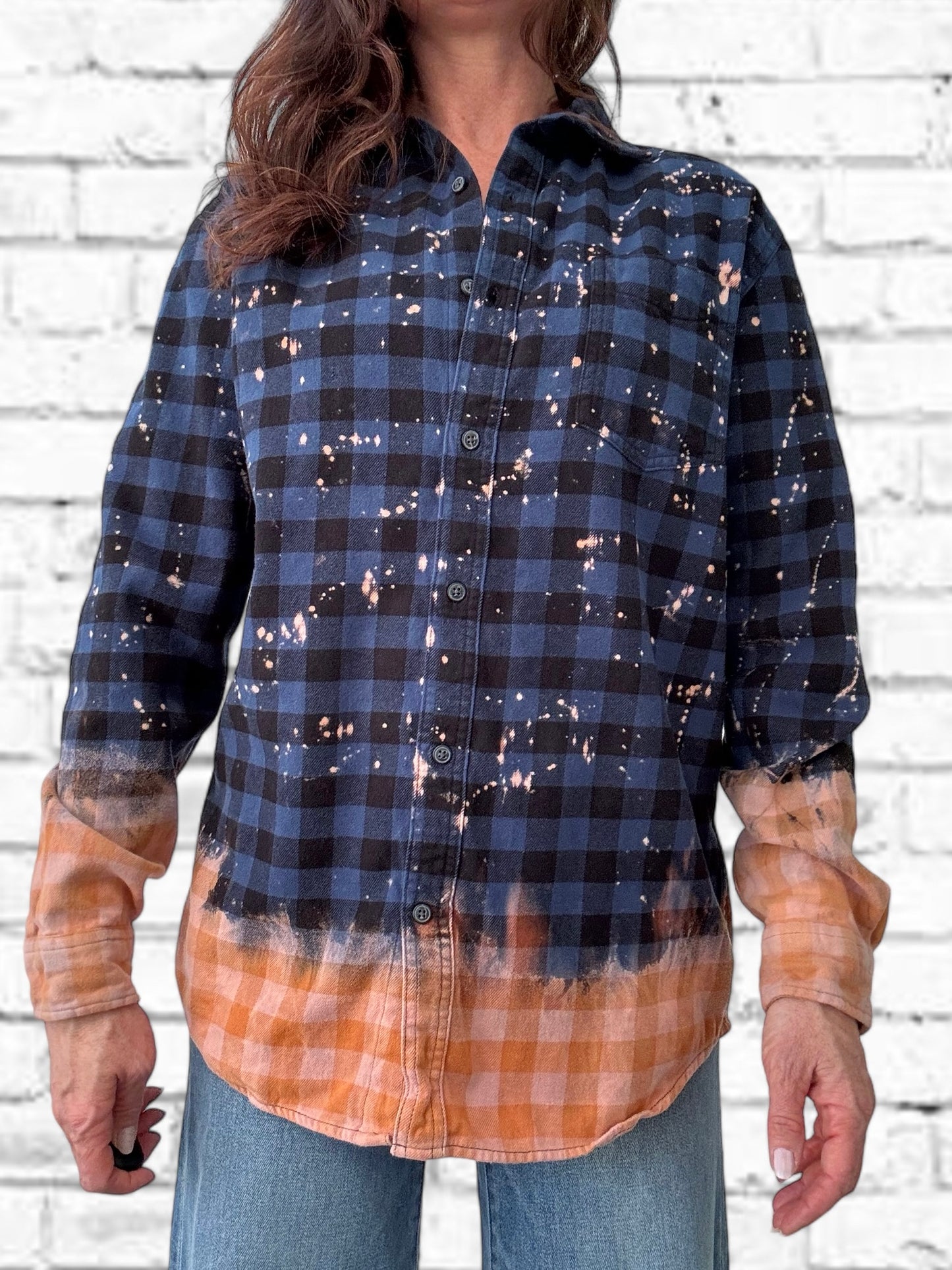 Pace University Bleach Logo Flannel