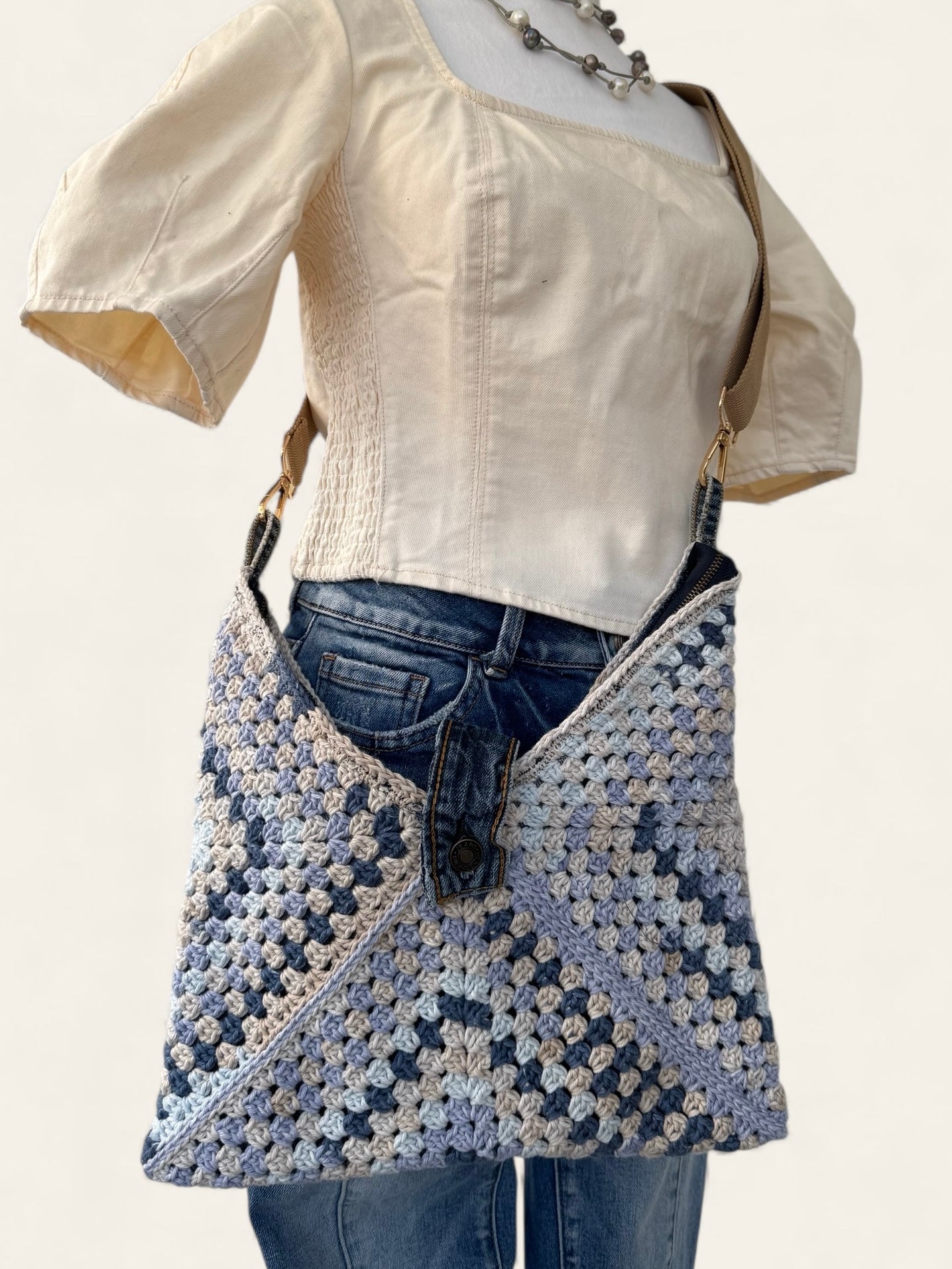 Sky & Sand LUNA hand crochet bag