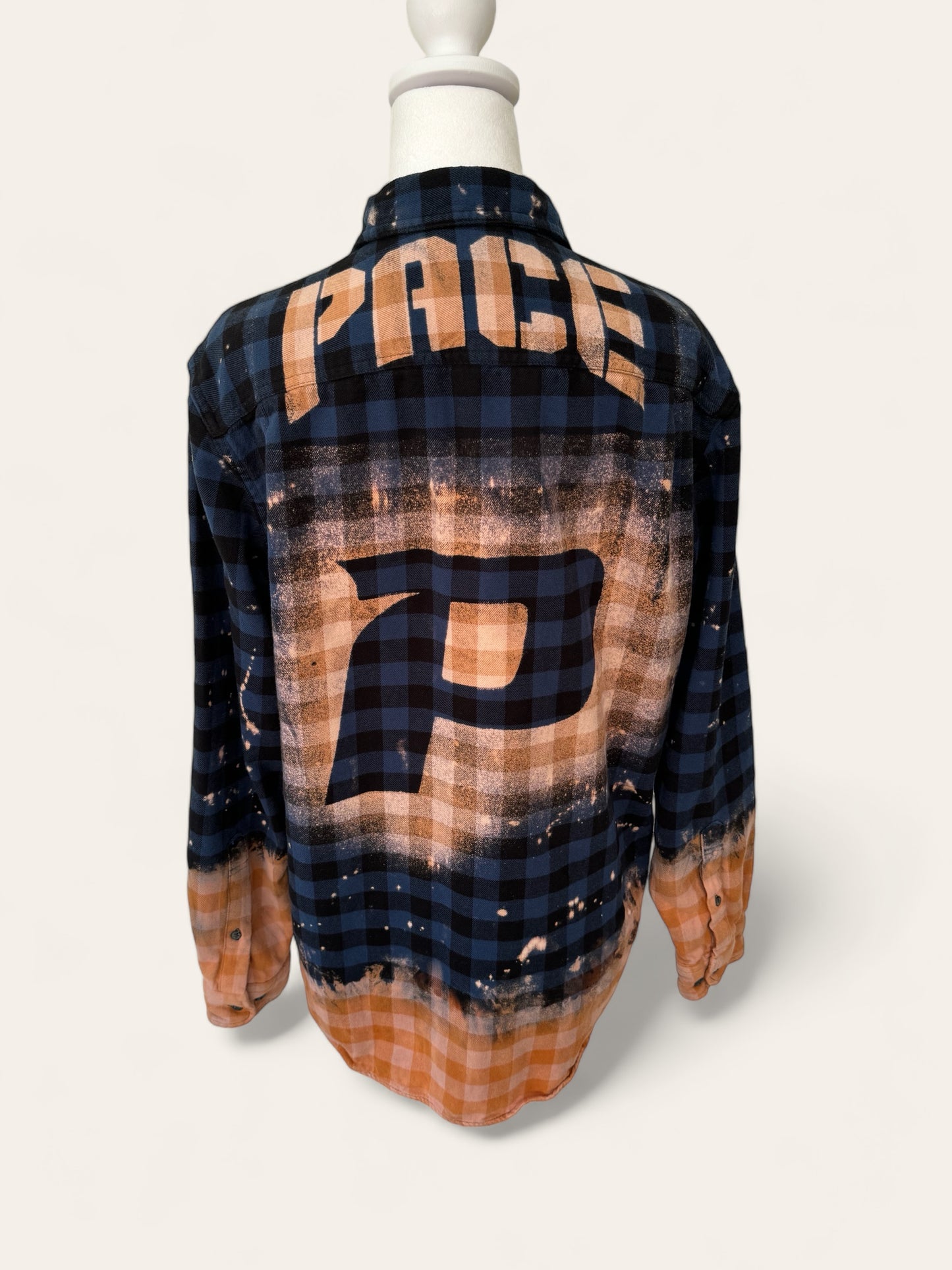 Pace University Bleach Logo Flannel