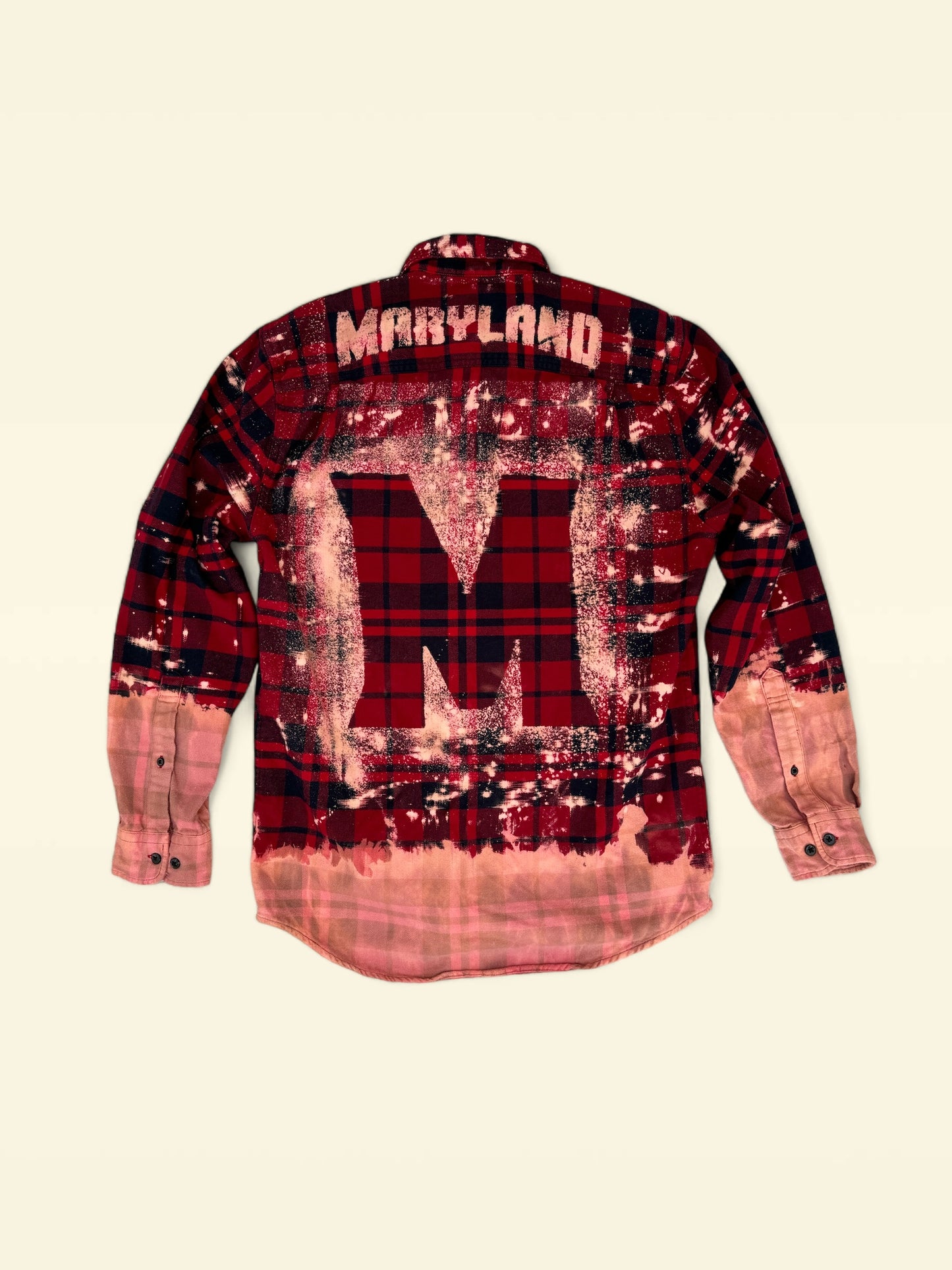 University of Maryland Bleach Logo Flannel